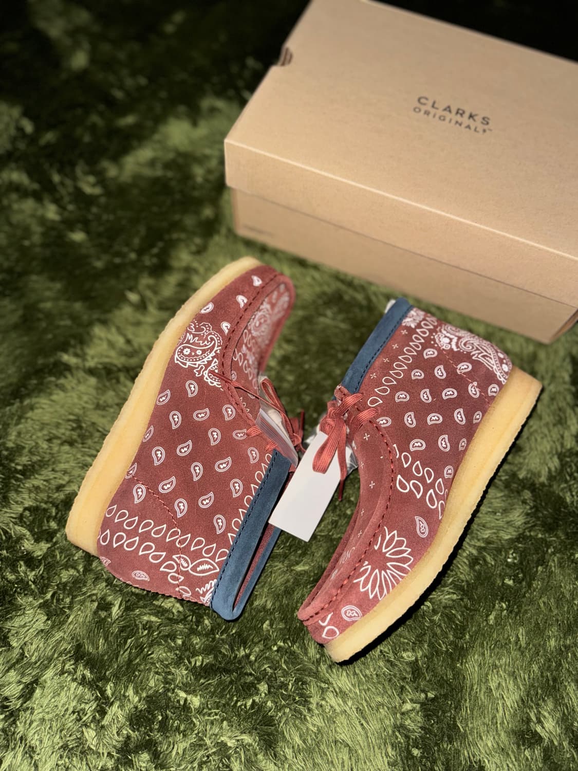 [270] Clarks 클락스 왈라비 부츠 브릭스 페이즐리 레드 상품이미지4