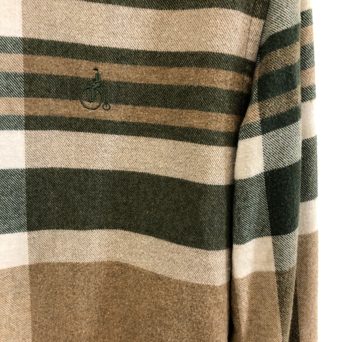 빈폴 자수로고 플란넬셔츠 95 사이즈 상품이미지2