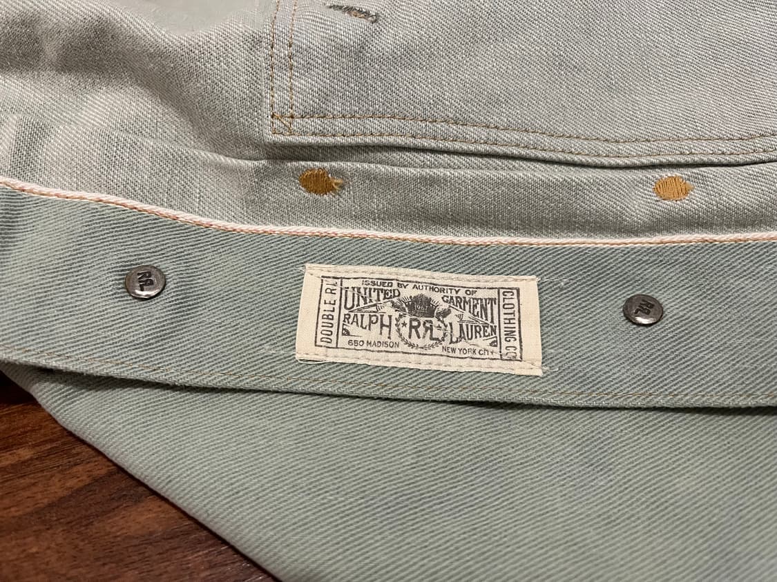 더블알엘 RRL 셀비지 데님 워싱 산타페 워크 자켓 사이즈 M 상품이미지7