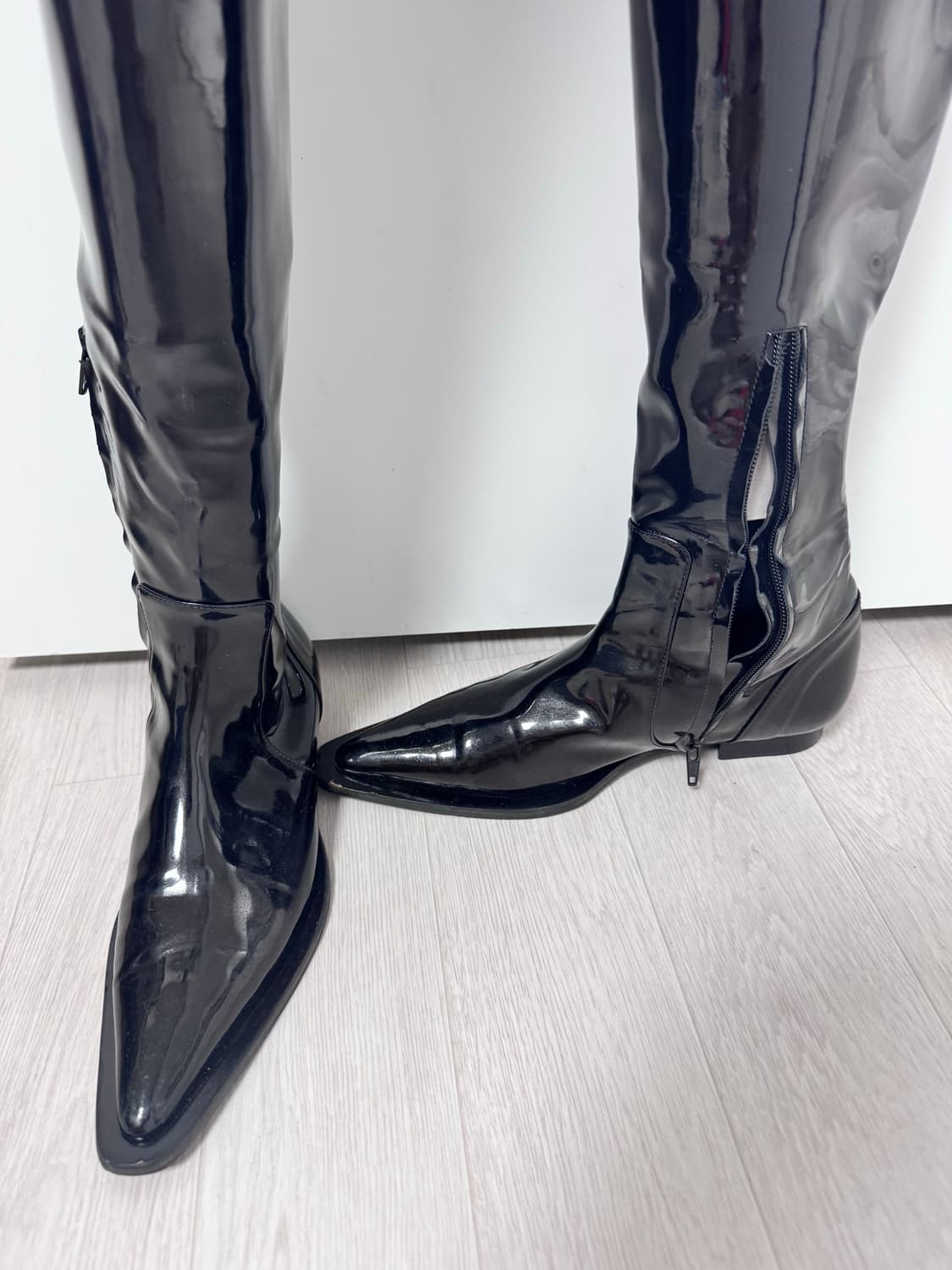 프레클 에나멜 니하이부츠 상품이미지2