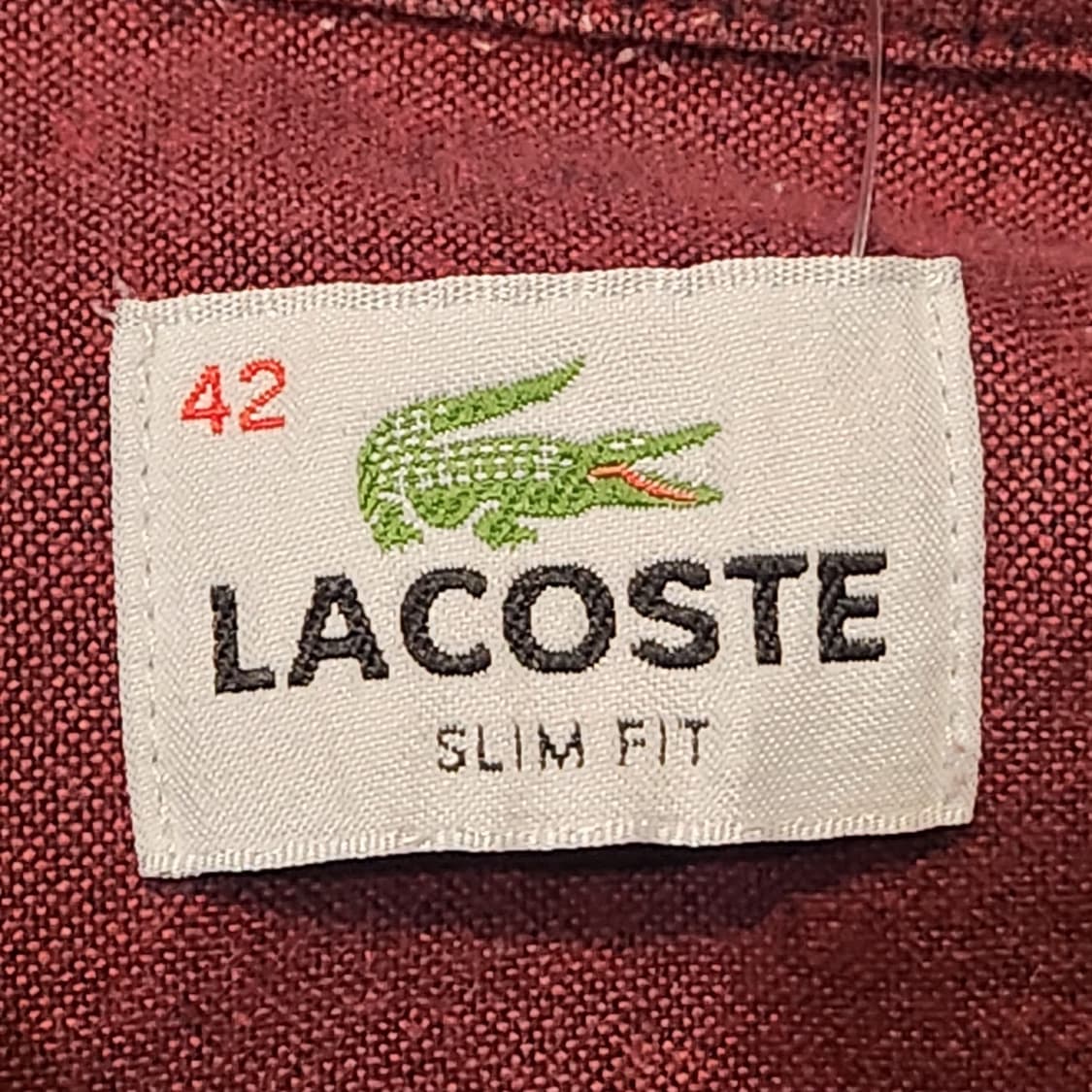 라코스테 긴팔 셔츠 버건디 (105) 상품이미지3