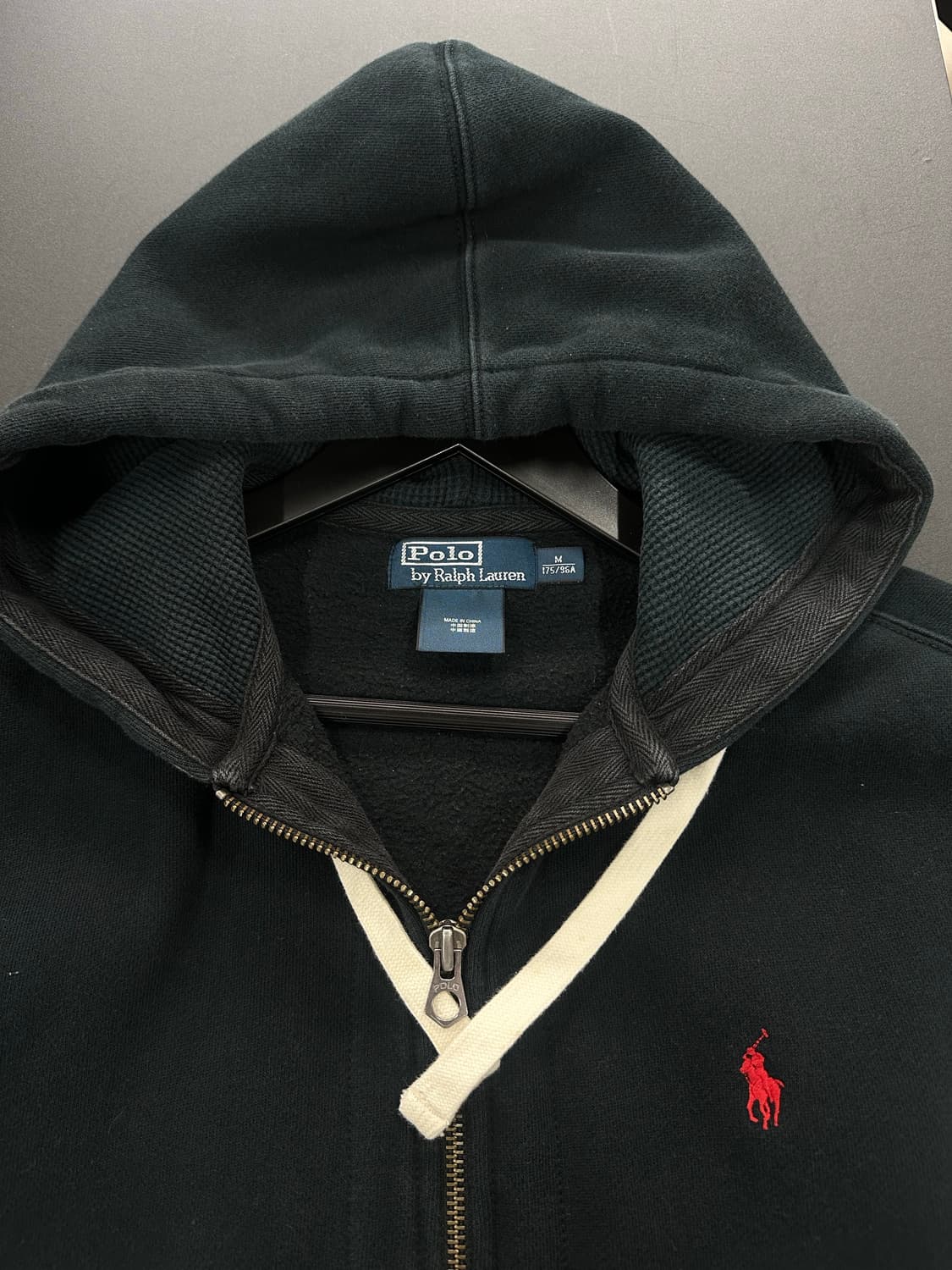 폴로랄프로렌 코튼 후드집업 블랙 상품이미지6