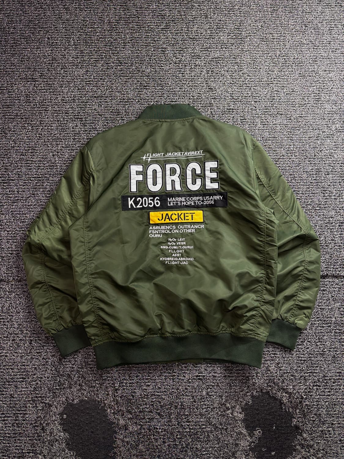 Us빈티지 ma-1 밀리터리 패치디테일 봄버 자켓 3723 상품이미지5