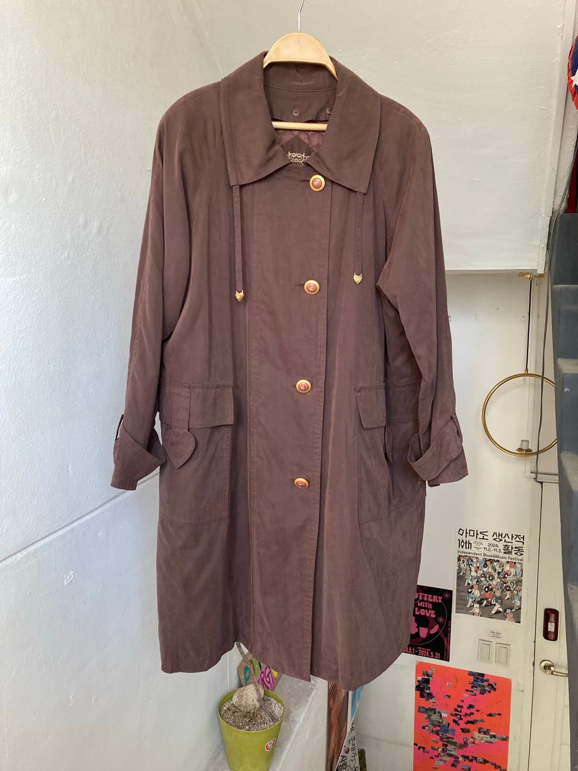 안감 탈부착 하트 디테일 야상 상품이미지1