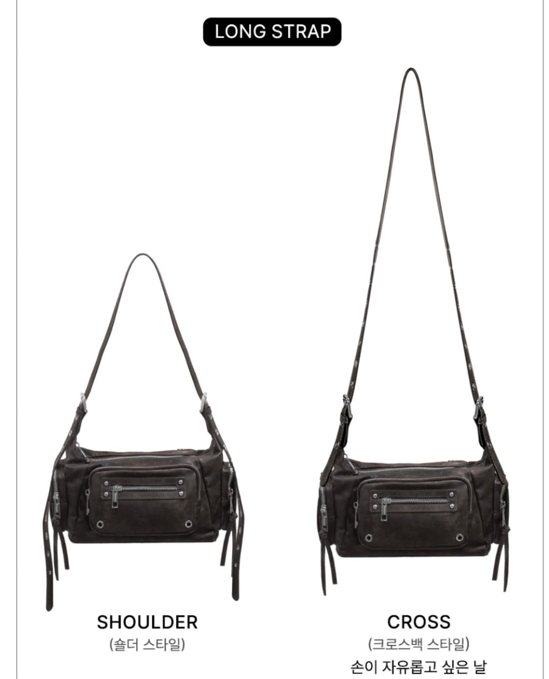 블랙퍼플 마르코 백 매트블랙 상품이미지5