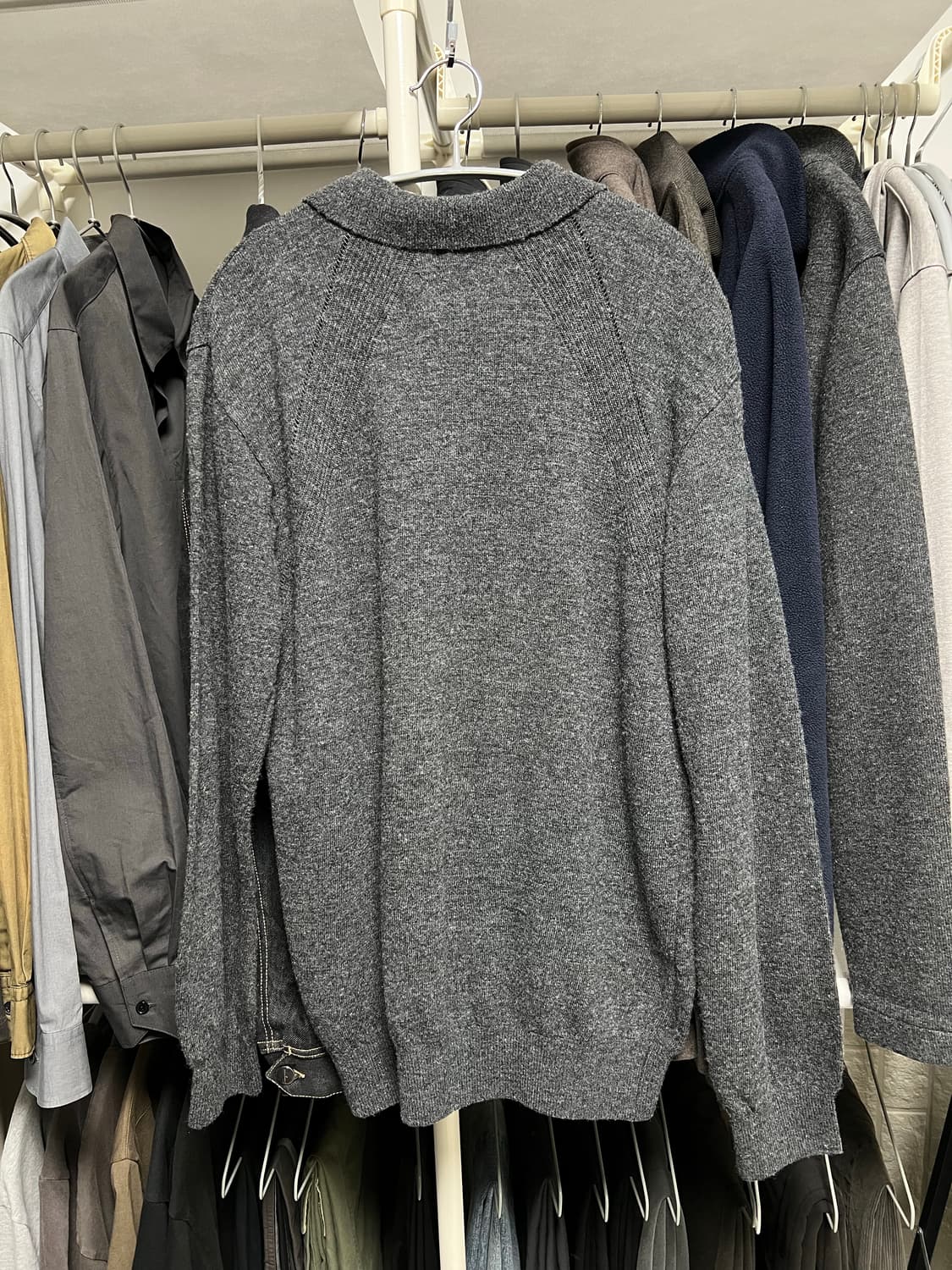 [1] 폴리테루 x 월스와일무브먼트 사이드 라인 폴로 니트 상품이미지3