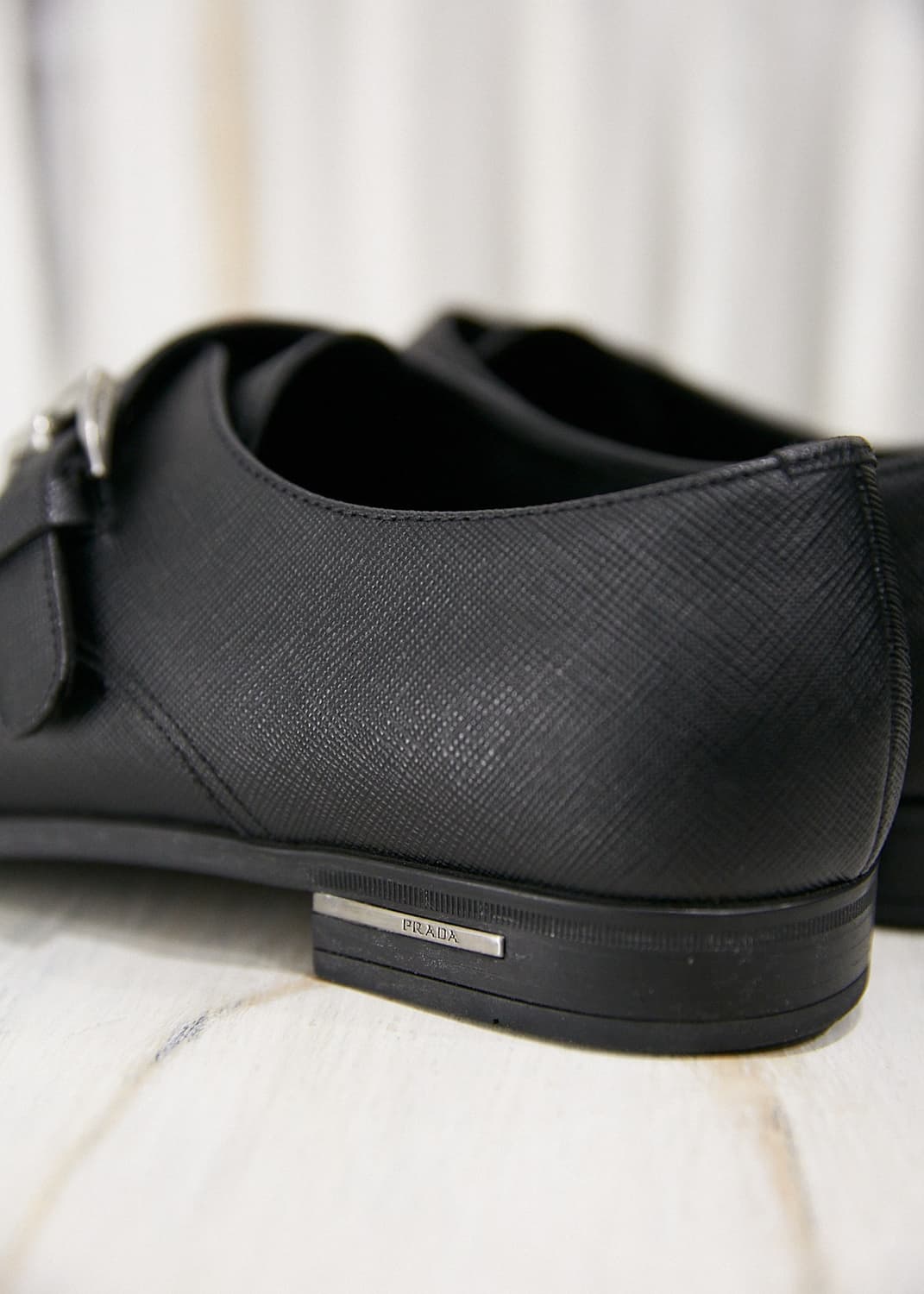 Saffiano Leather Monk Strap Shoes 상품이미지3