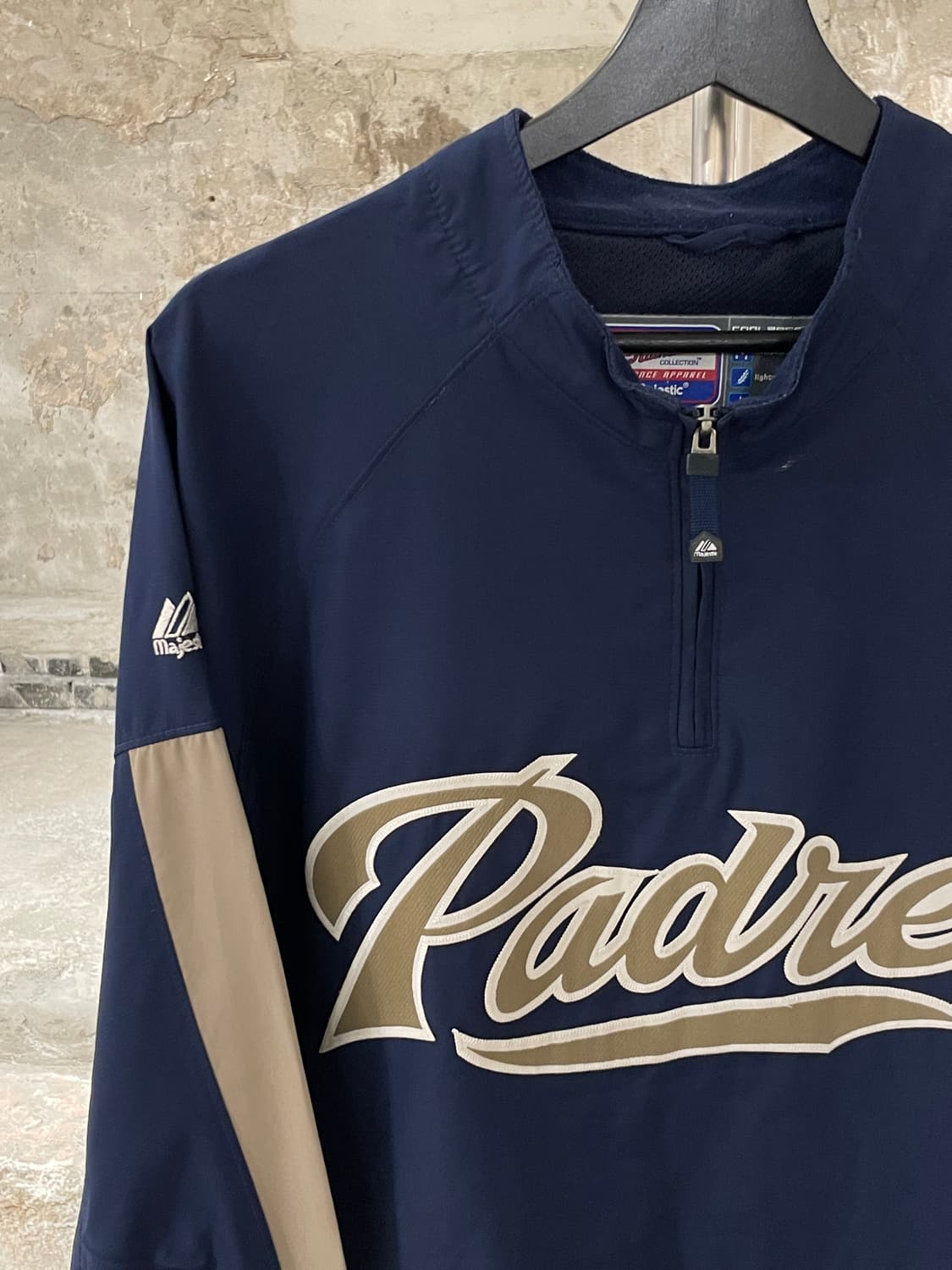 마제스틱 애슬레틱 네이비 샌디에고 파드리스 쿼터집 웜업 상품이미지2