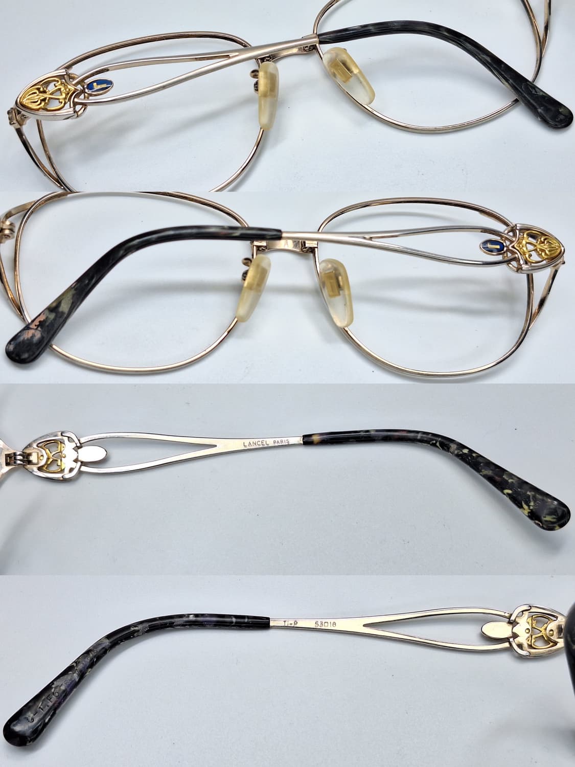 90s 일본 빈티지/란셀 LANCEL L-3225 순수 티타늄 안경테 상품이미지3