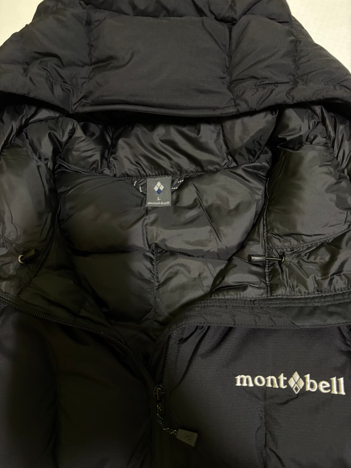 몽벨 경량패딩 네이지 다운 파카 L사이즈 블랙 상품이미지2