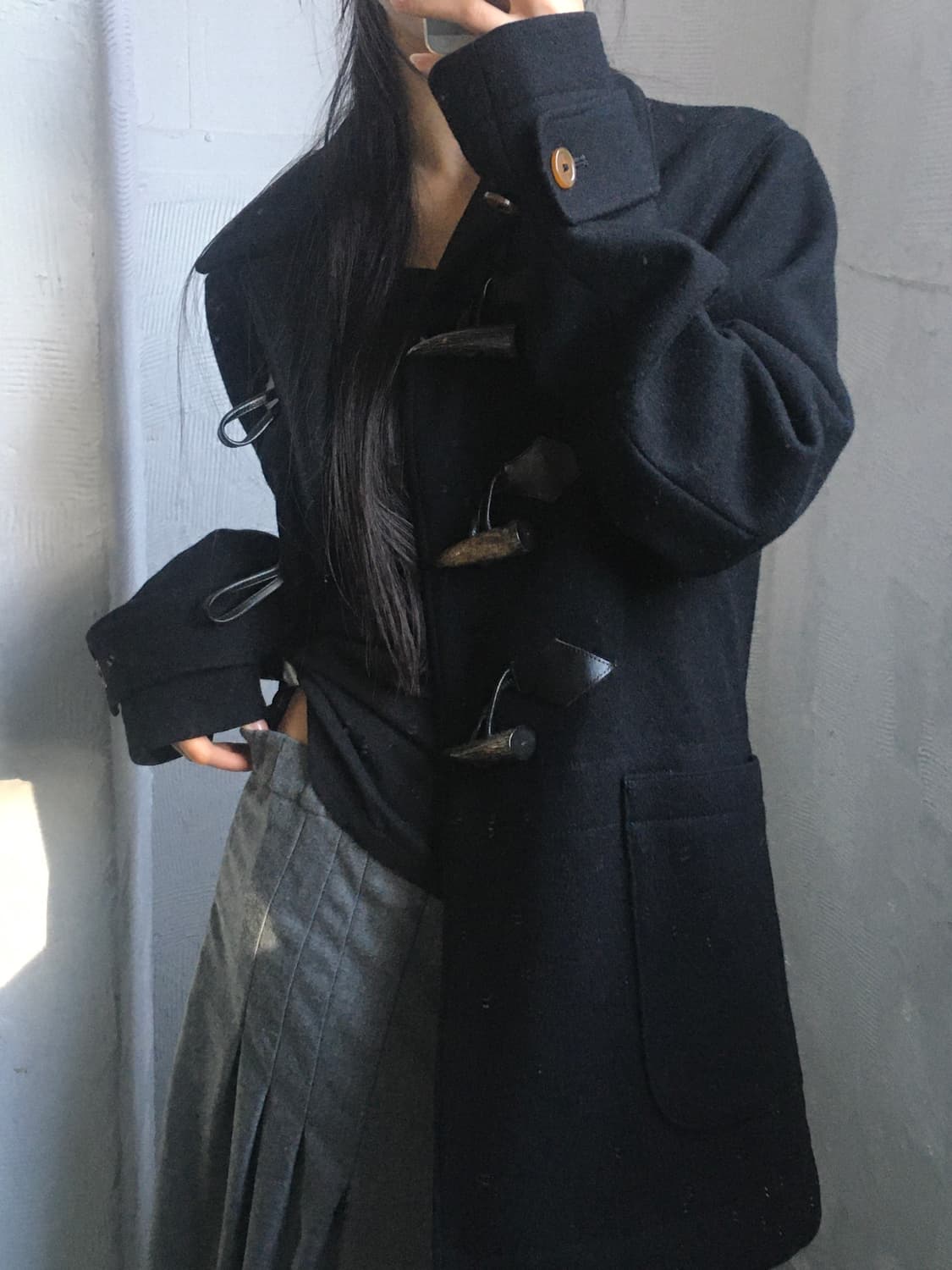 Vivienne Westwood 비비안웨스트우드 맨 블랙컬러 더플 코트 상품이미지1