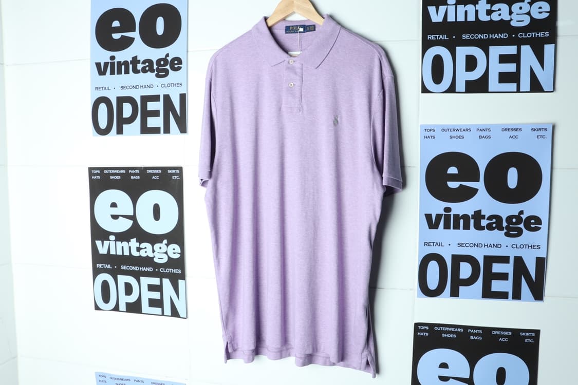(L-3XL) 폴로 랄프로렌 반팔 카라 티셔츠 USA 연보라-H30557 상품이미지2