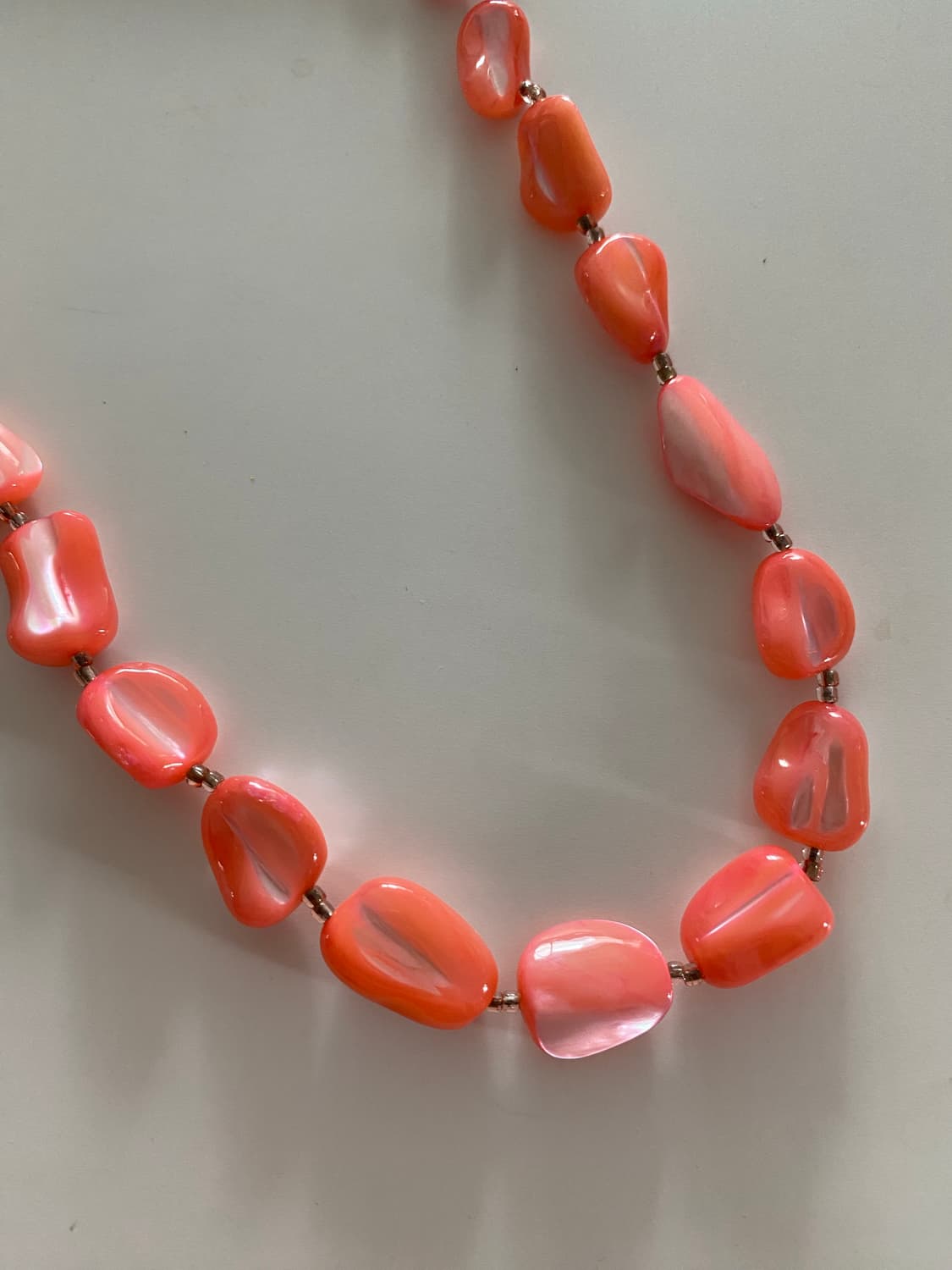 빈티지 코랄 비즈 목걸이 상품이미지2