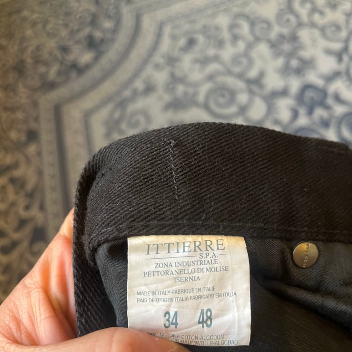 34 베르사체 진스 꾸뛰르 빈티지 블랙 데님 팬츠/W2447 상품이미지6