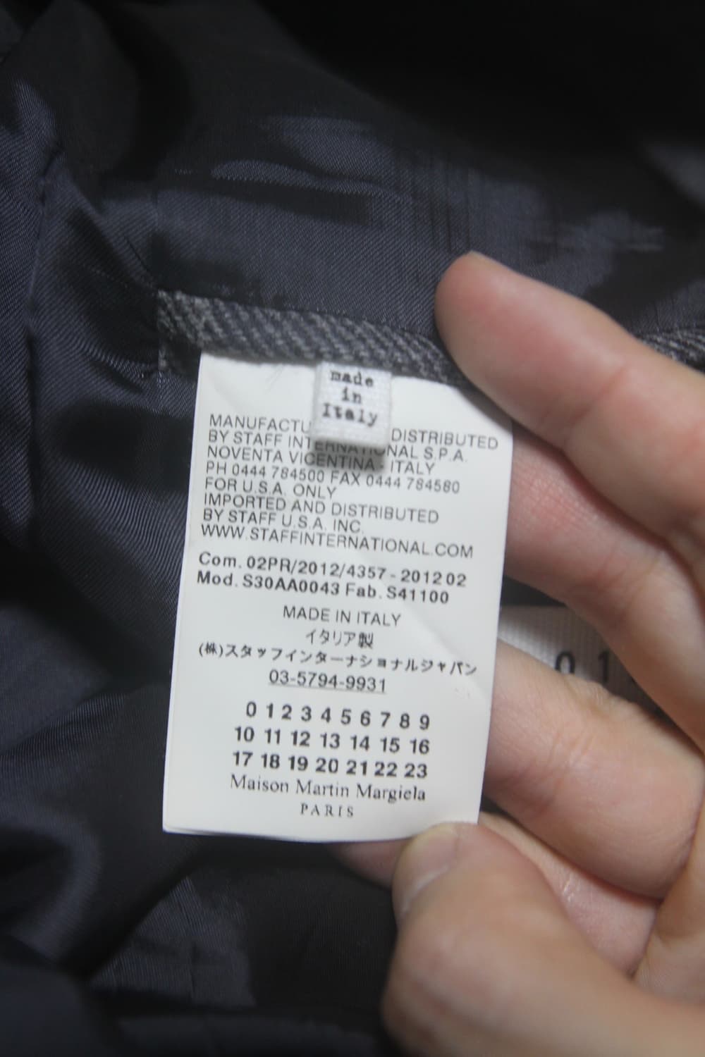 마르지엘라 12FW 울 체크 3b 코트 상품이미지9