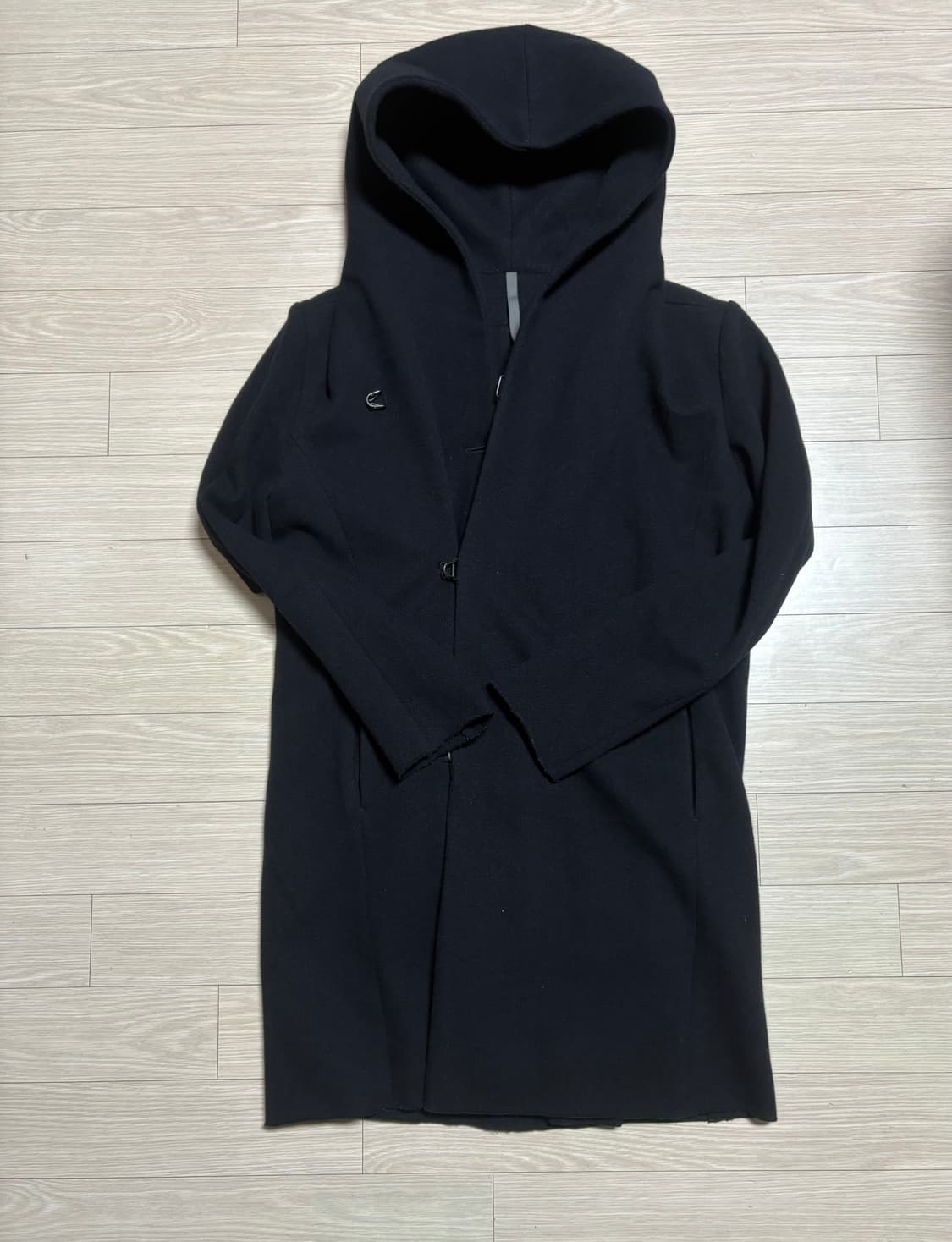 카즈유키쿠마가이 후드 더블레이어 코트 상품이미지1