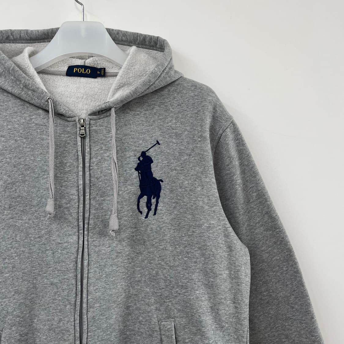 폴로 랄프로렌 빅포니 그레이 후드집업 상품이미지4