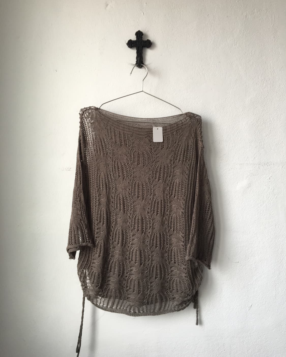 Side shirring crochet top 상품이미지2