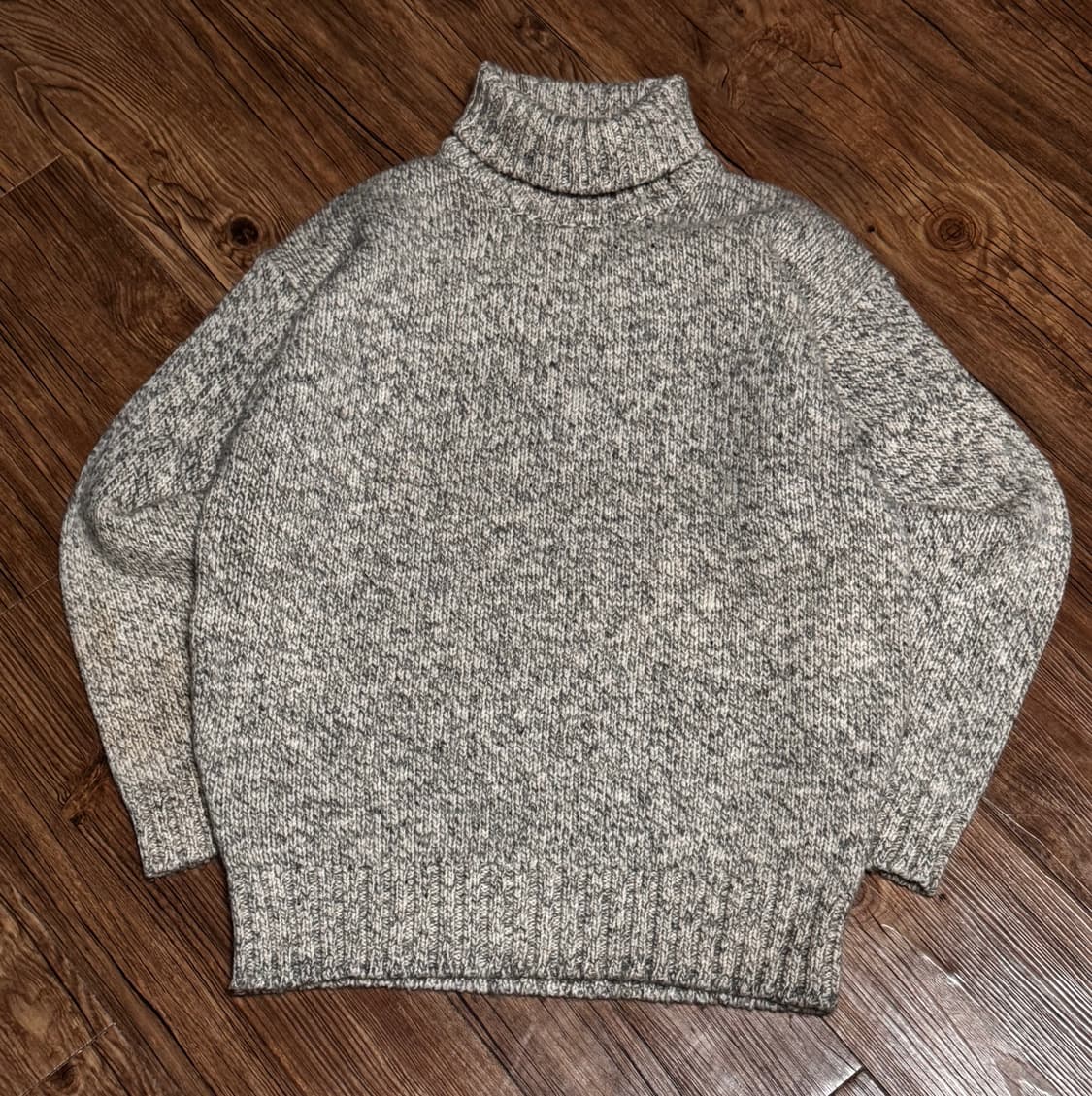 [M] 크레이션 큐브 빈티지 터틀넥 니트 스웨터 상품이미지2