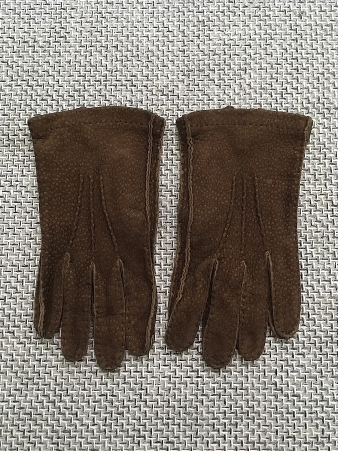 Italy made vtg carpincho leather gloves 상품이미지3
