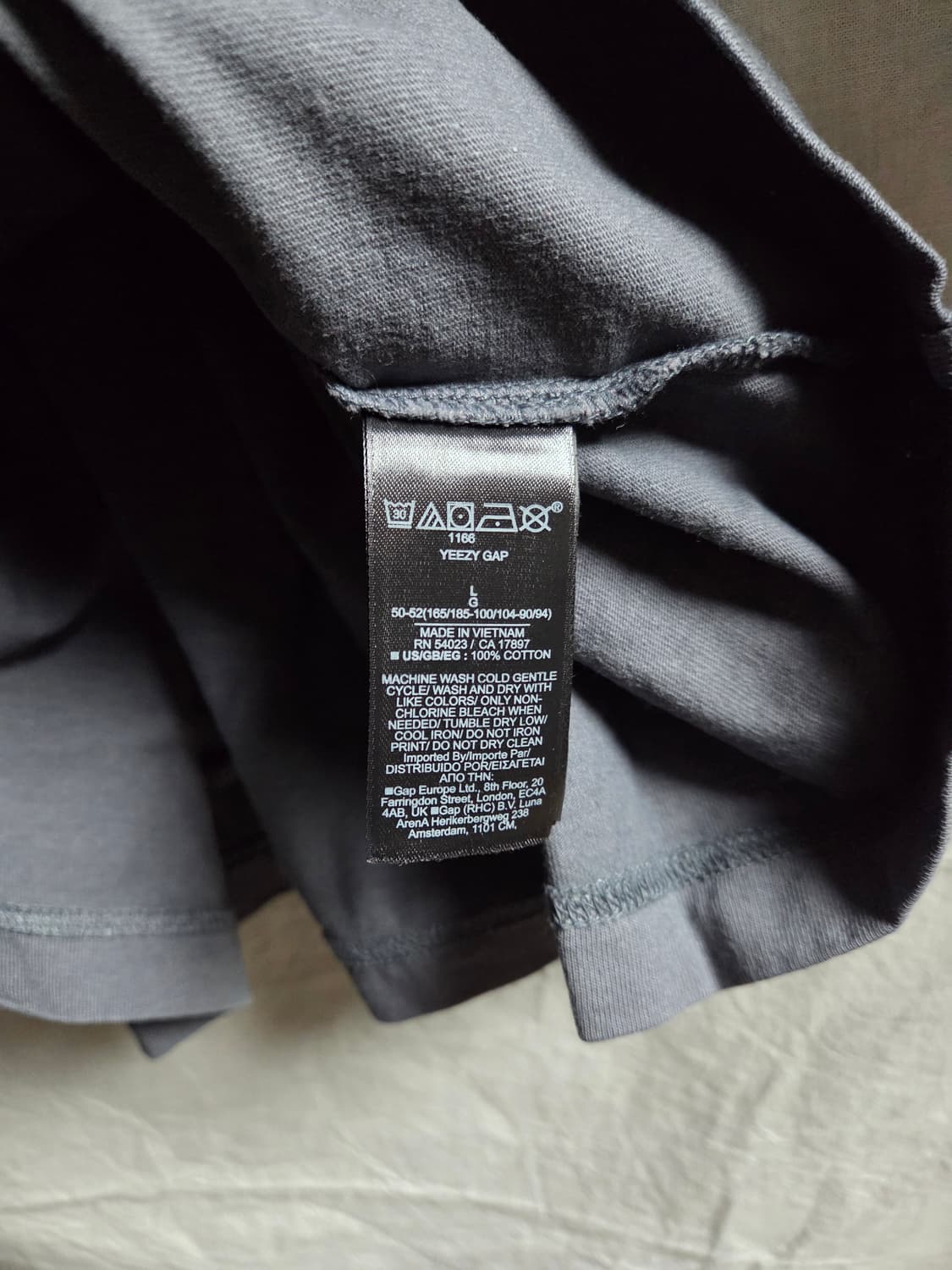 이지 갭 긴팔 롱슬리브 다크그레이 L 상품이미지4