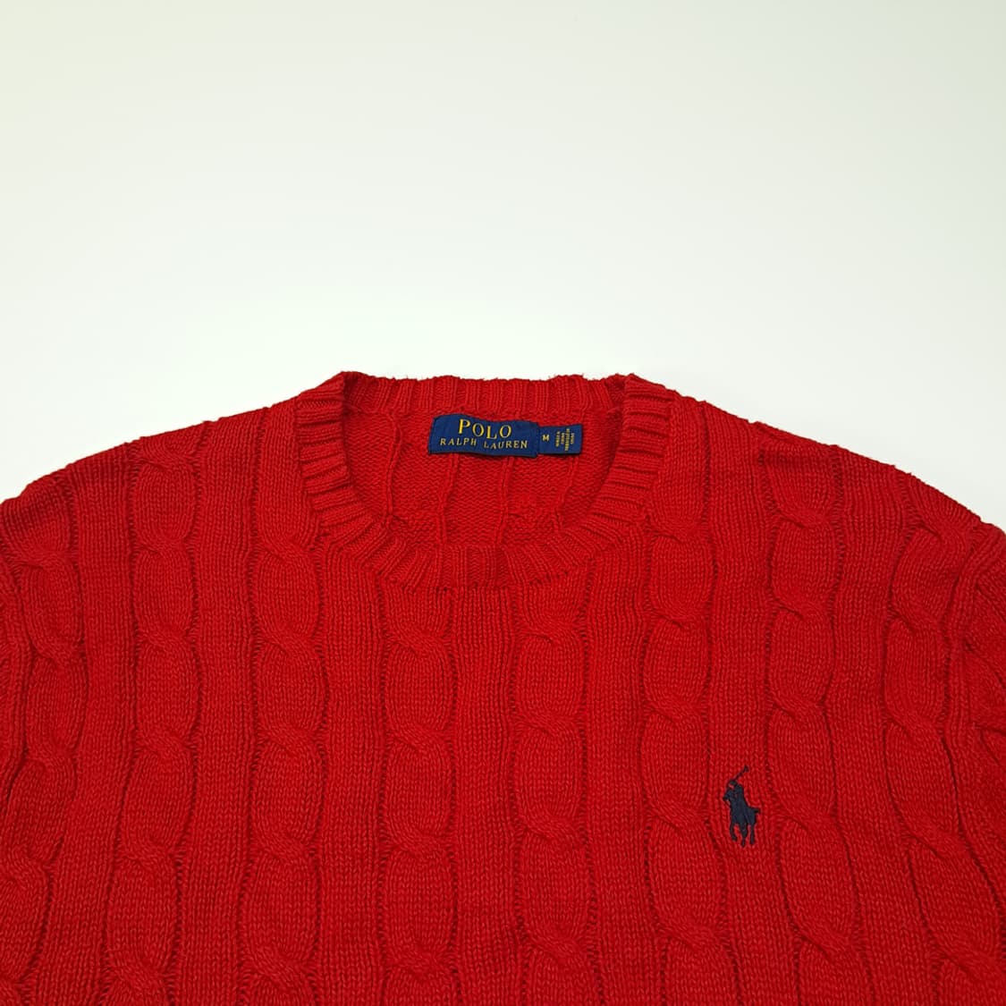CL011 M 폴로 랄프로렌 100% 코튼 케이블 니트 상품이미지2