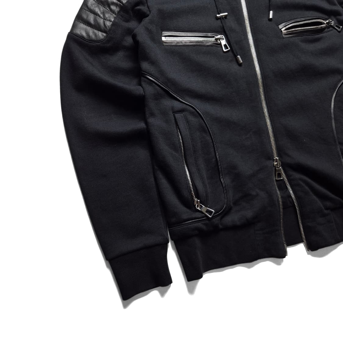 [S] 발망 x H&M 15fw 바이커 후드자켓 상품이미지4