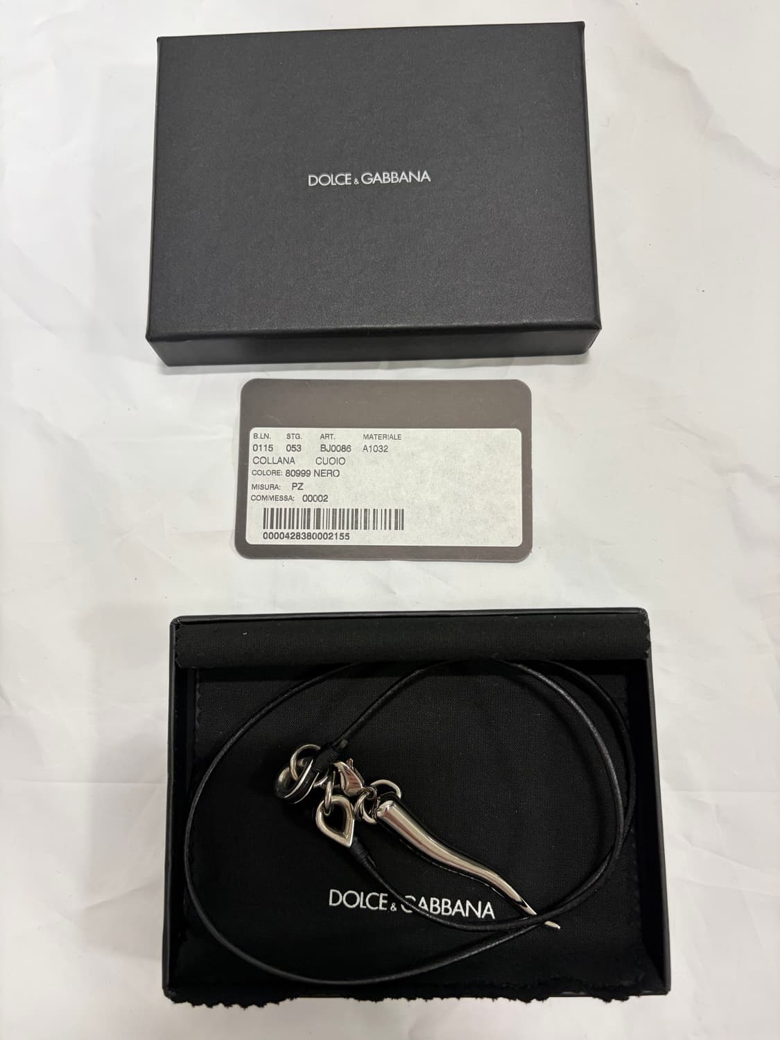 돌체앤가바나/실버 상아 목걸이/OS 상품이미지1