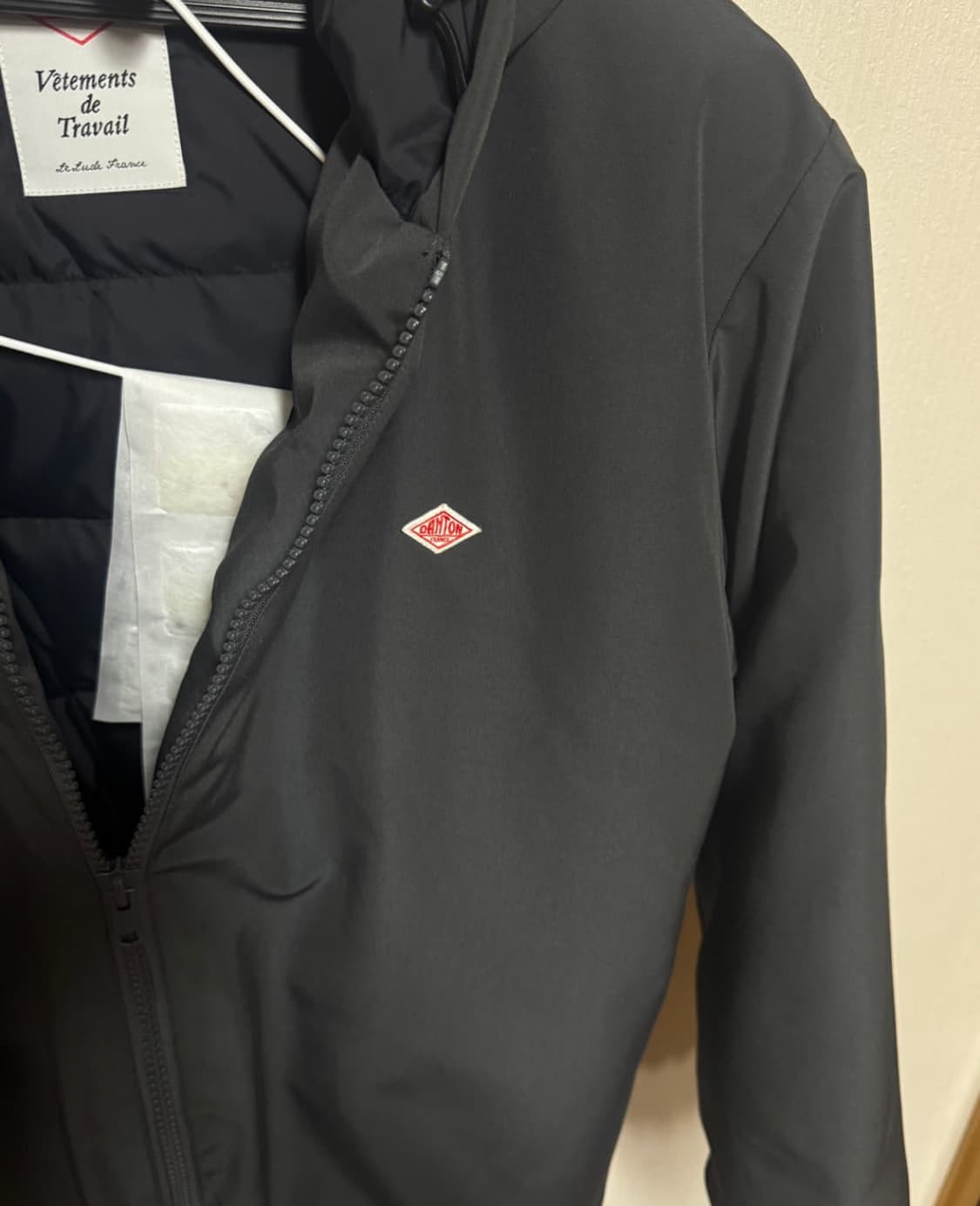 단톤 후드 다운 패딩 차콜  상품이미지3