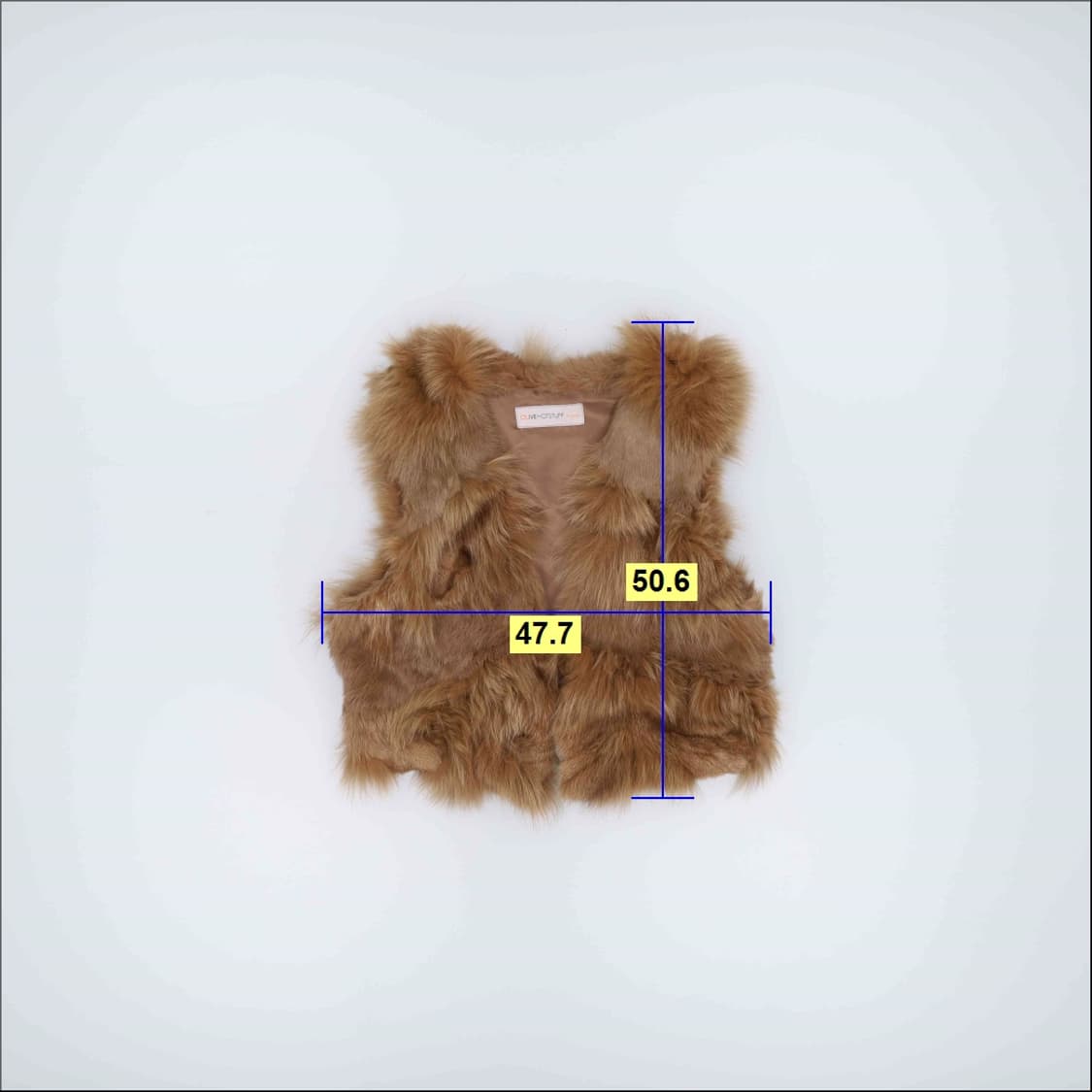 66 올리브핫스텁 여우토끼털 퍼 조끼 0323H1 상품이미지7