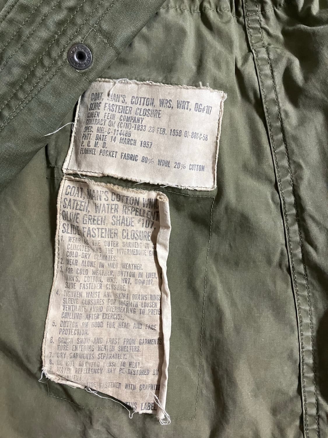 오리지널 M51 필드자켓 상품이미지4