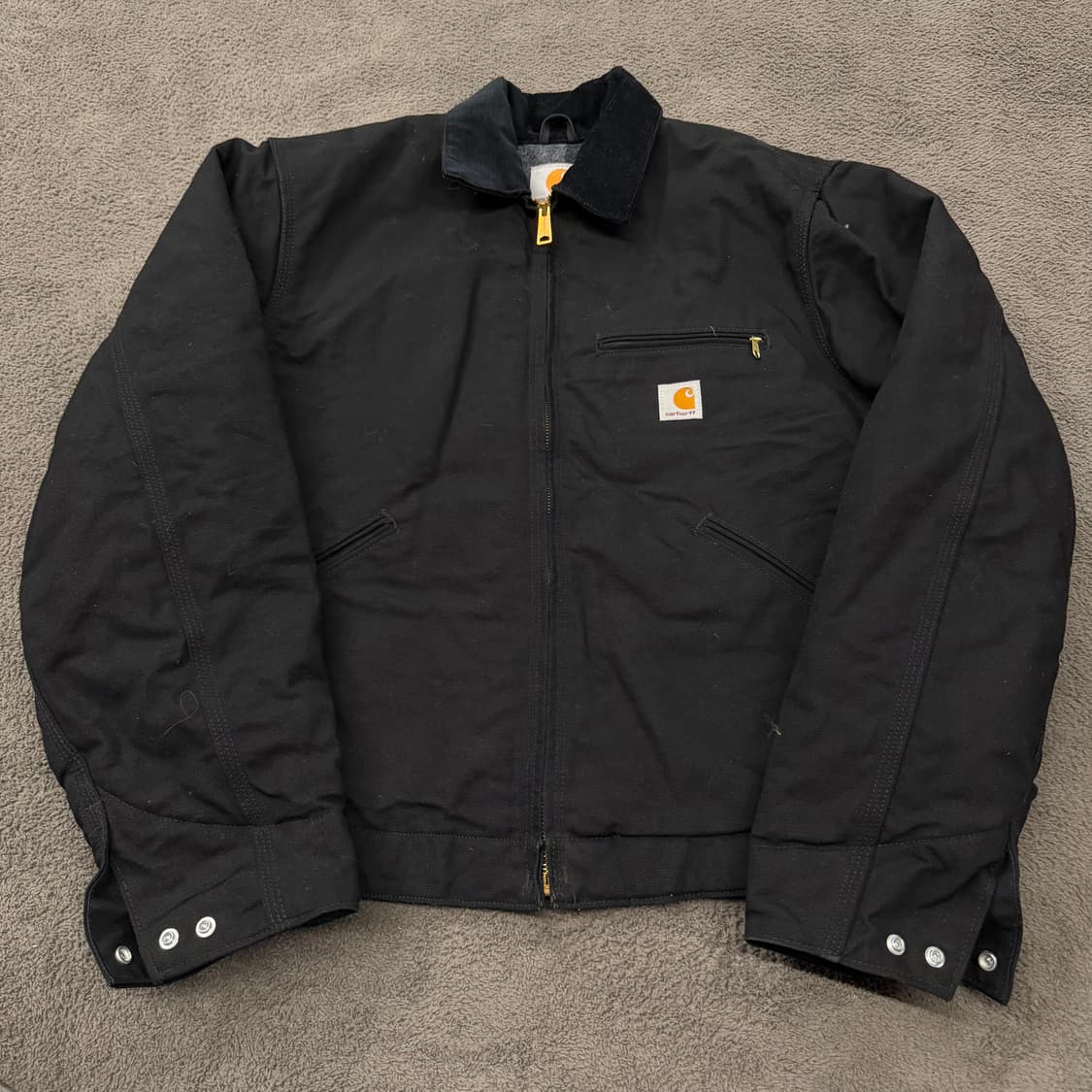 [ 정품/M ] 칼하트 j001 blk 덕 디트로이트 자켓 상품이미지2