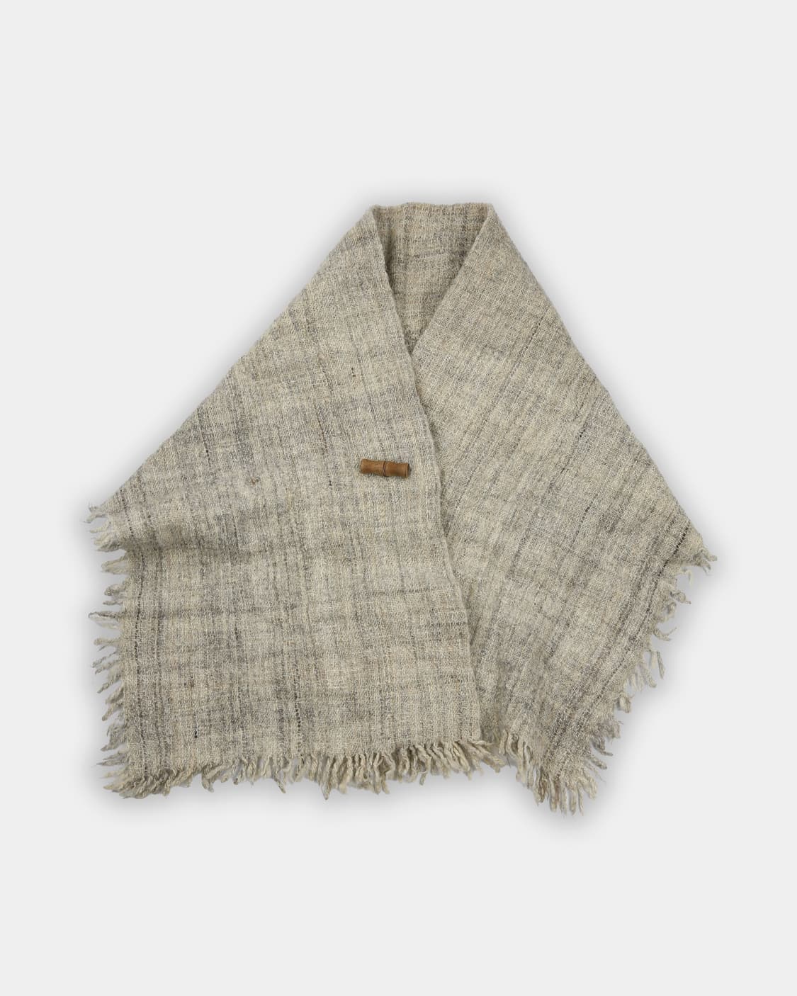 Handwoven Linen Blend Shawl 상품이미지1