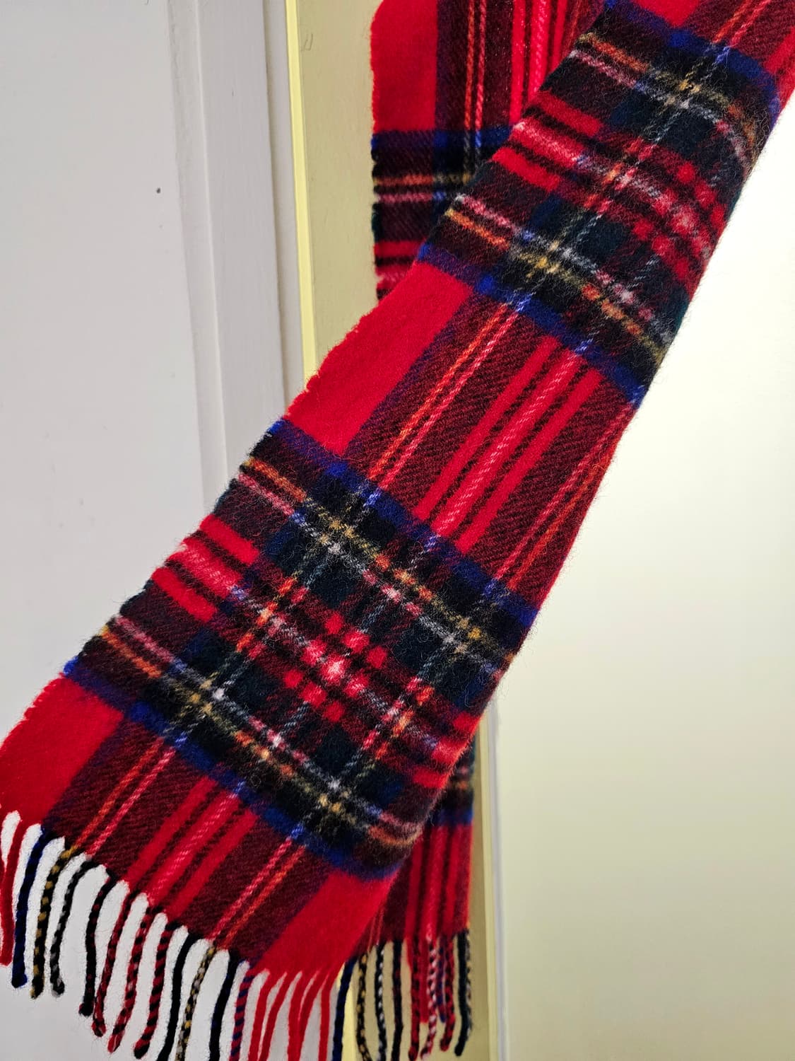 Johnstons of Elgin 램스울 타탄체크 머플러 상품이미지4