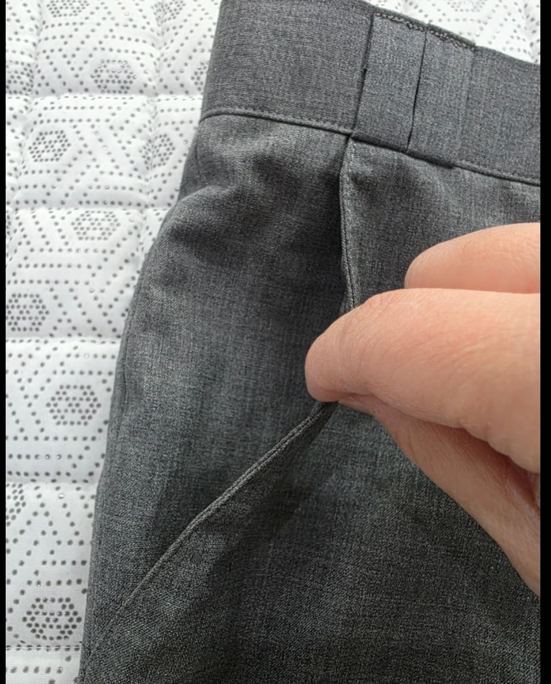 톰브라운 삼색탭 그레이 울 슬렉스 사이즈 1 상품이미지7