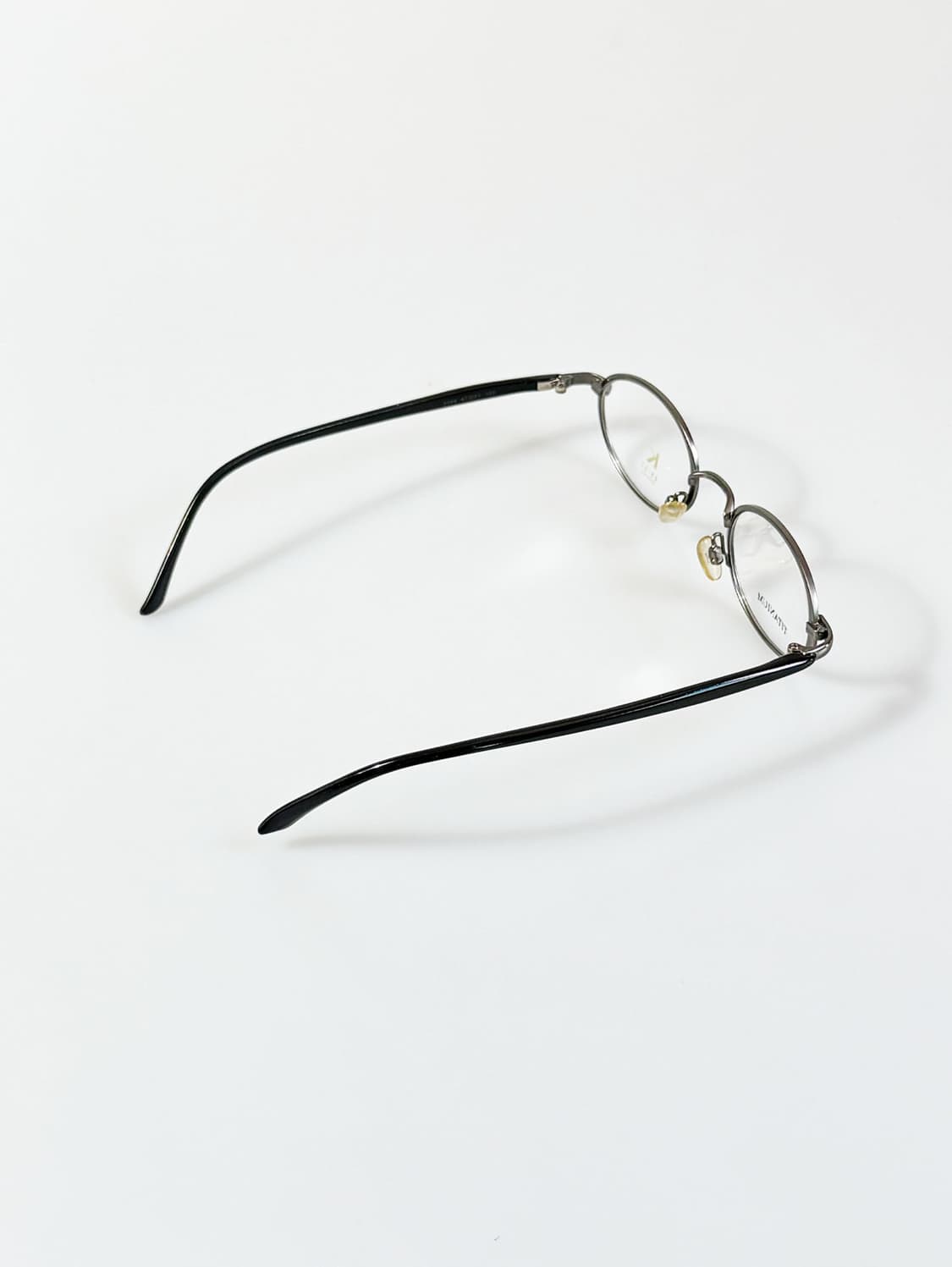 KAIST 다크실버 티타늄 슬림 오벌 프레임 빈티지 안경 상품이미지5