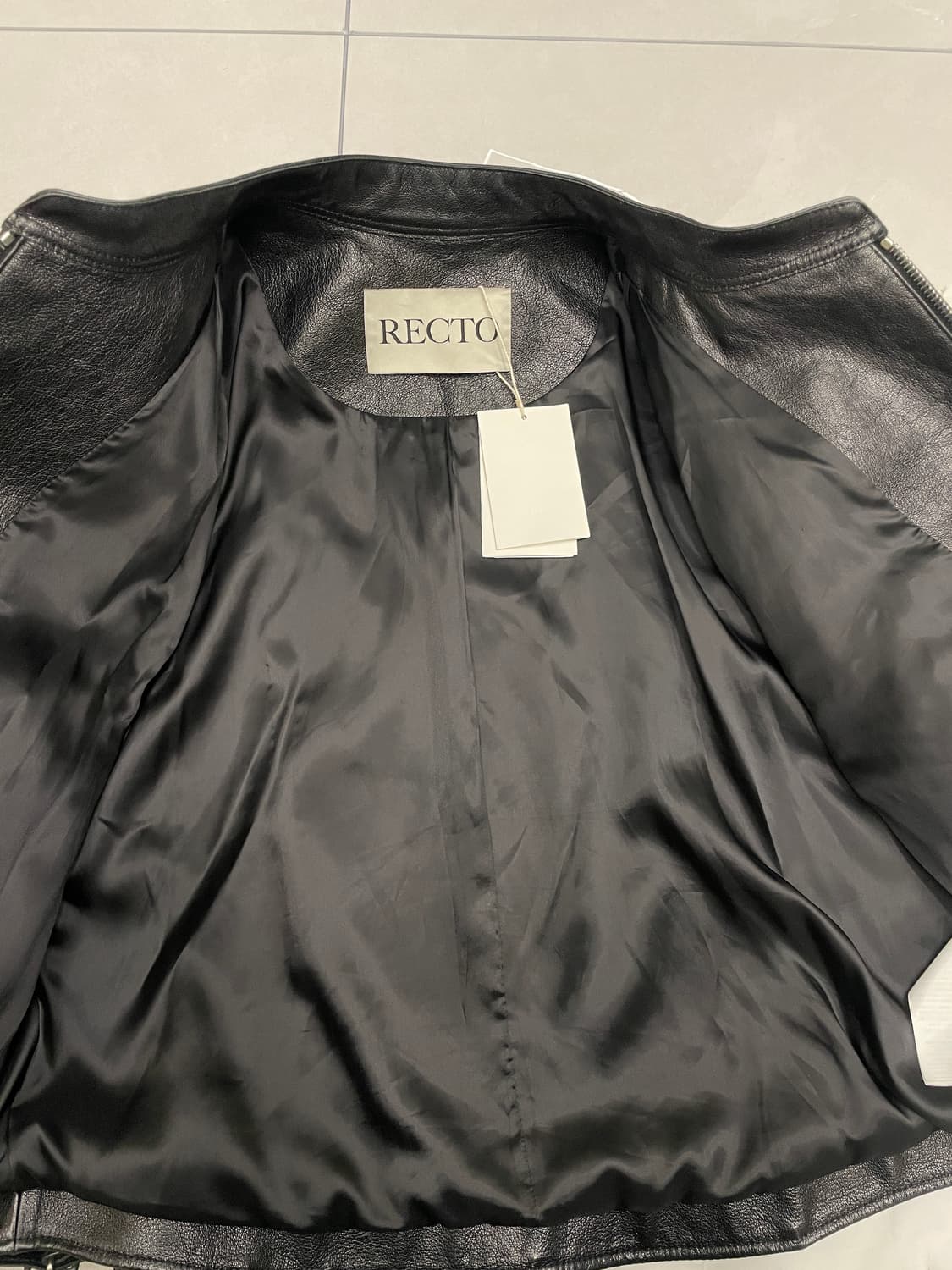 렉토 모터사이클 레더 자켓 상품이미지2