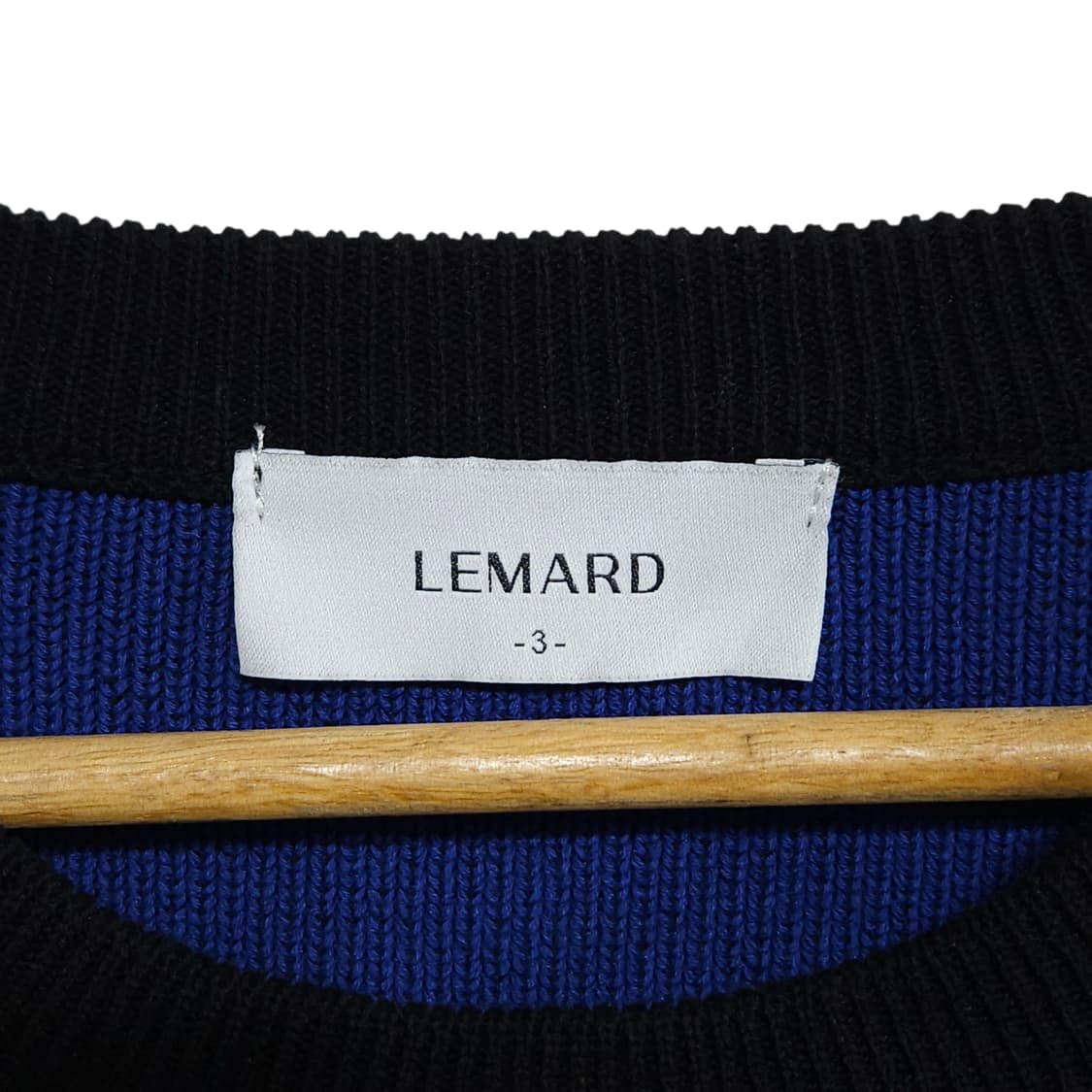 LEMARD 르마드 투톤 반팔 니트 3사이즈 상품이미지4