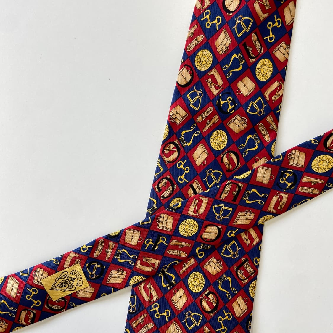 구찌(GUCCI)  영문모노그램 명품 정품 넥타이 상품이미지4
