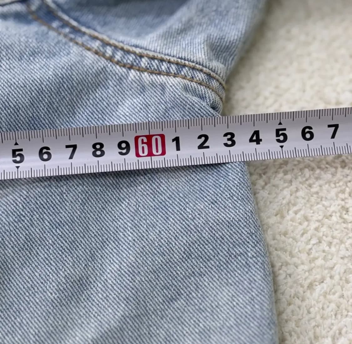 55정도 빈티지 여성 크롭 데님 자켓 0303E 상품이미지7