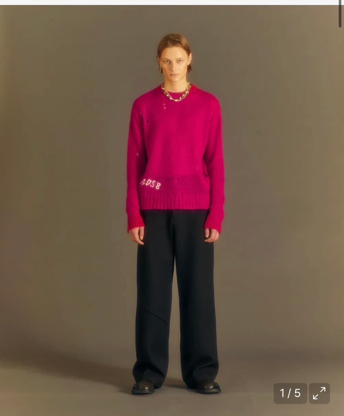 앤더슨벨 키드 모헤어 크루넥 스웨터 M 상품이미지2