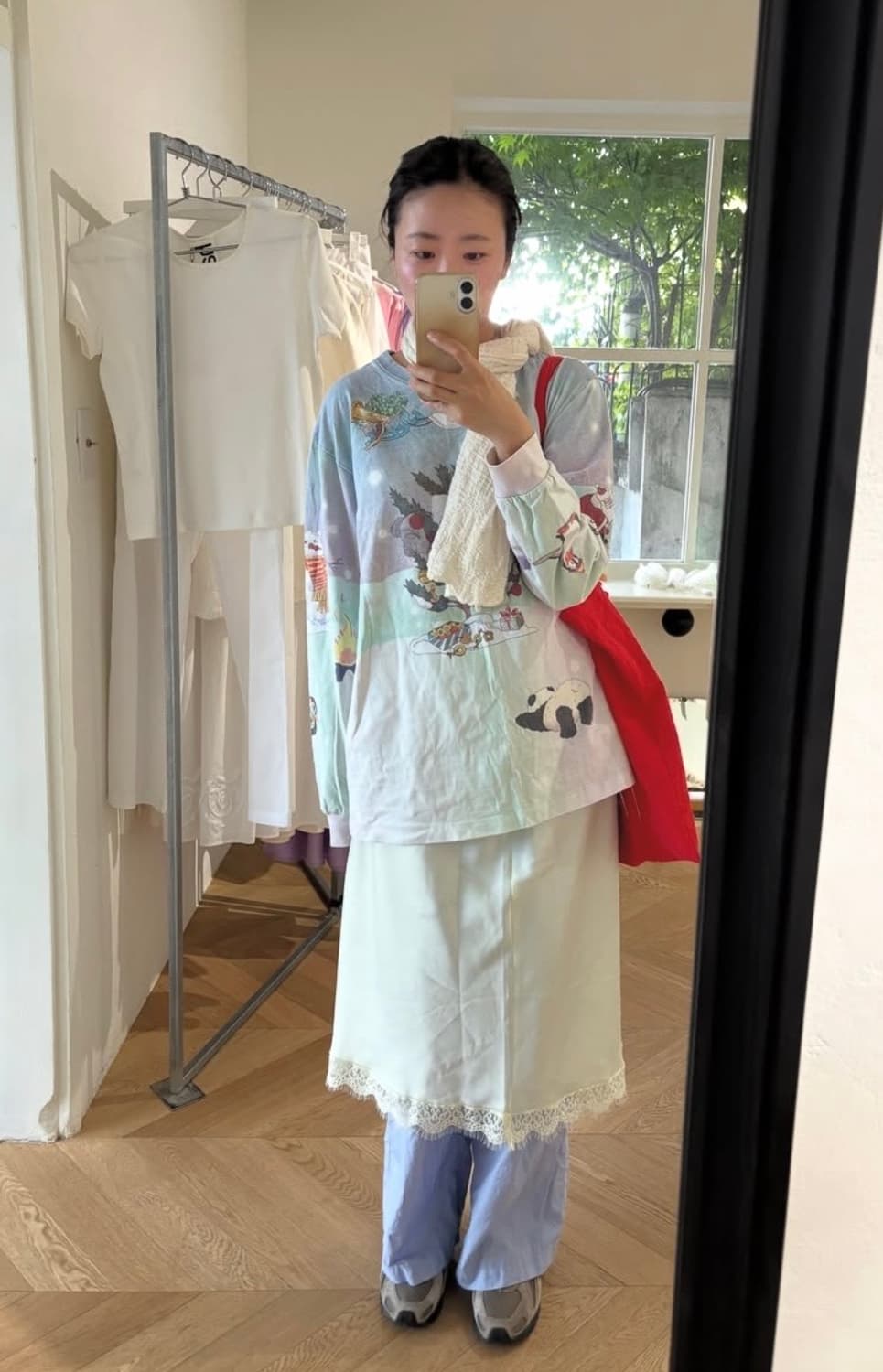 낸시부 블루 긴팔 티셔츠 (새상품) 상품이미지4