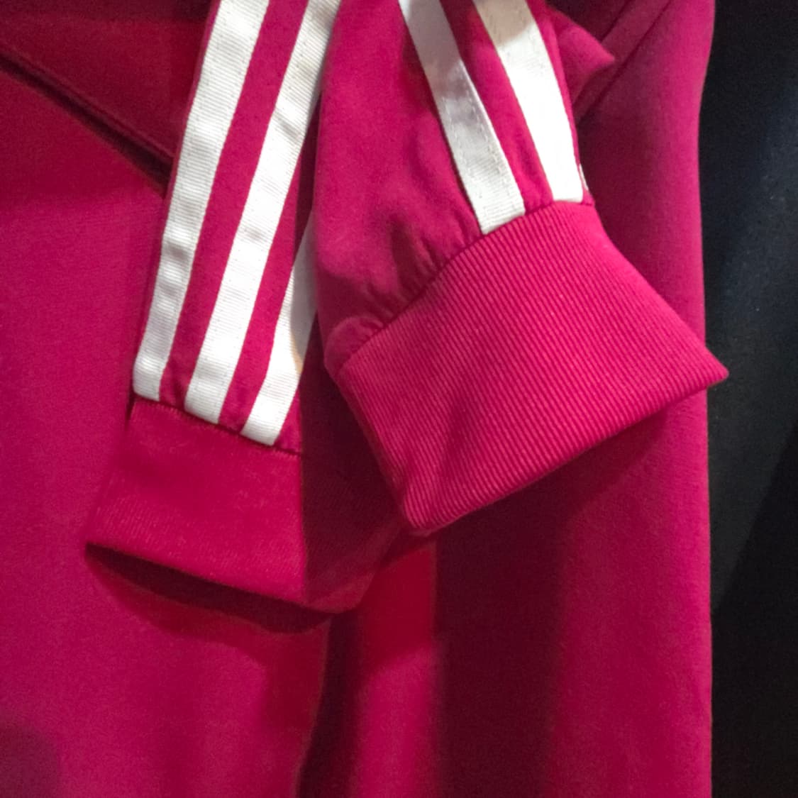 아디다스 핑크색 삼선 튜닉 원피스 상품이미지4