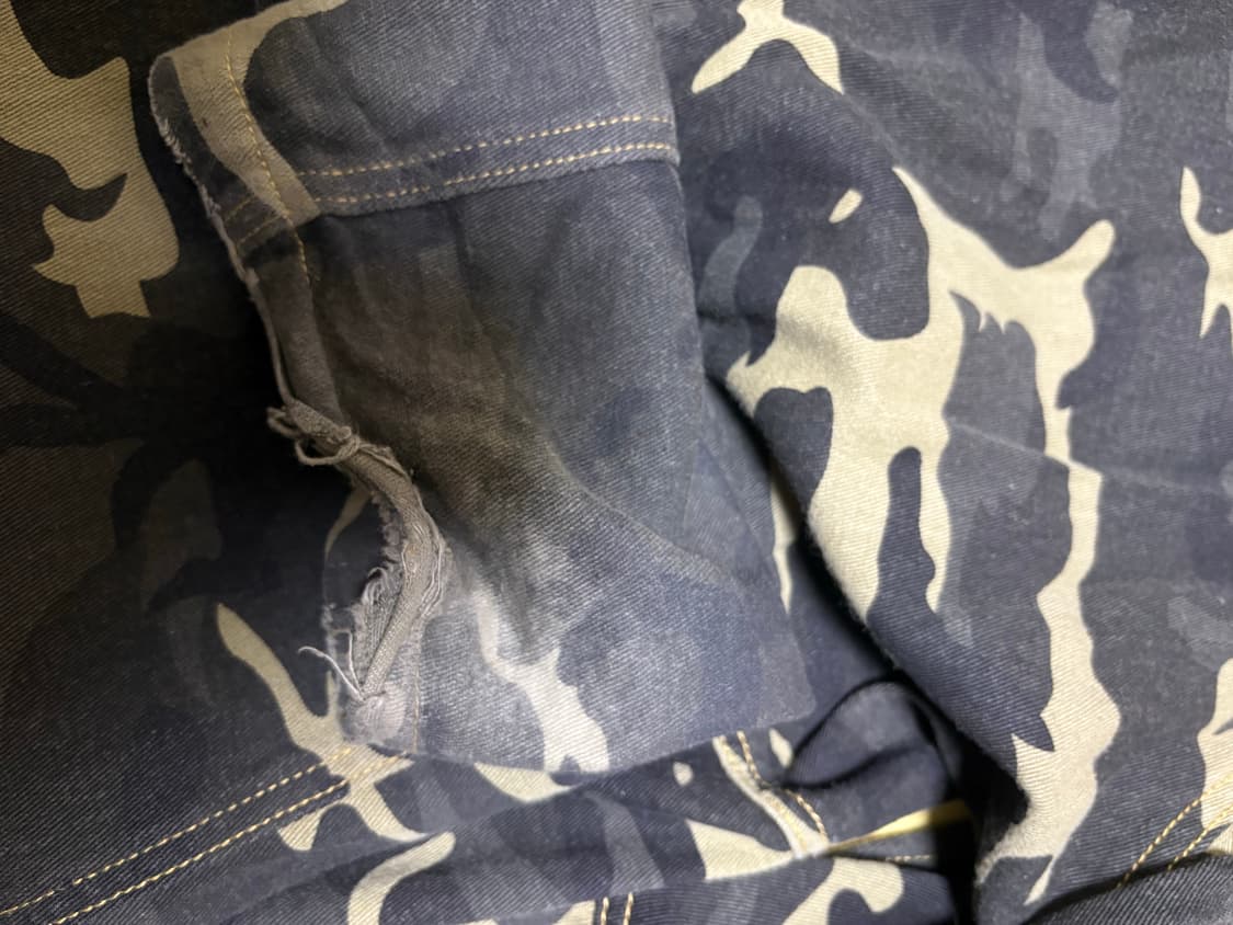 팬시클럽 카키 카모 레터링 데님 팬츠 1사이즈 상품이미지8