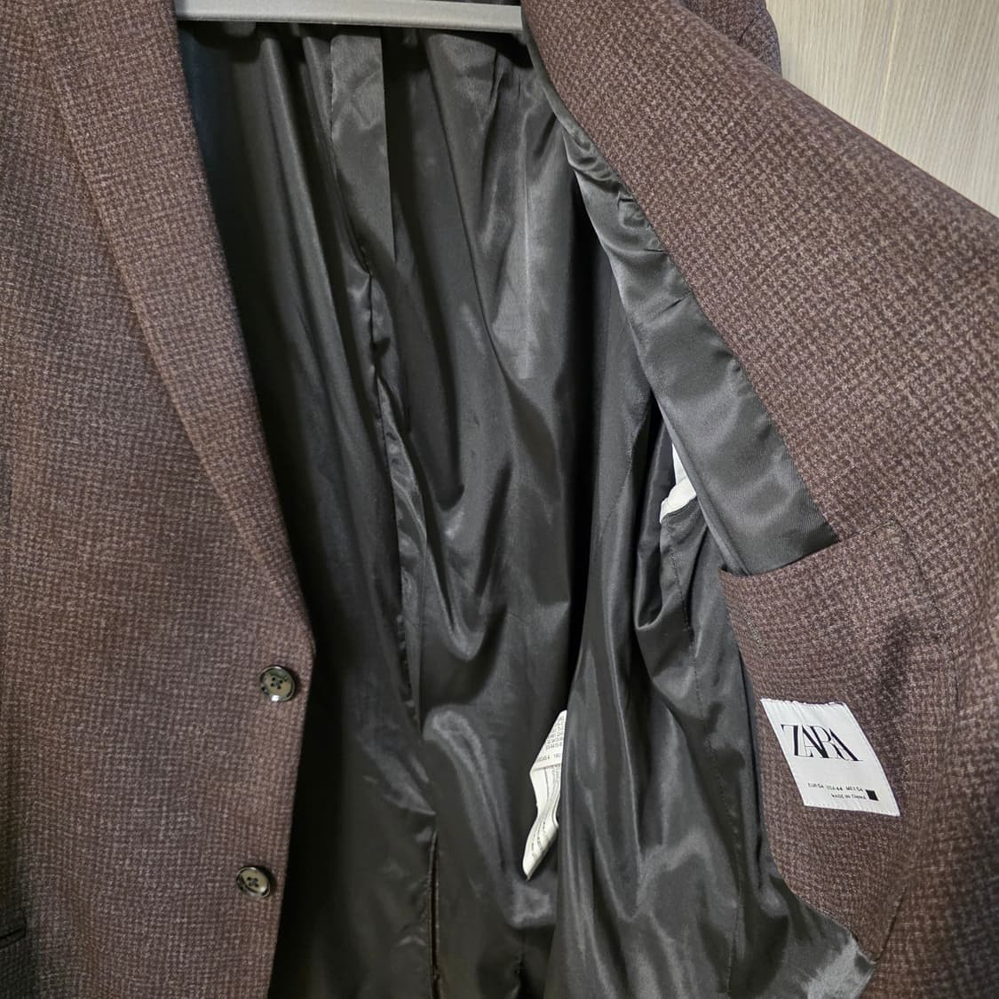 자라 남성 브라운 자켓 EUR54 블레이저 상품이미지3