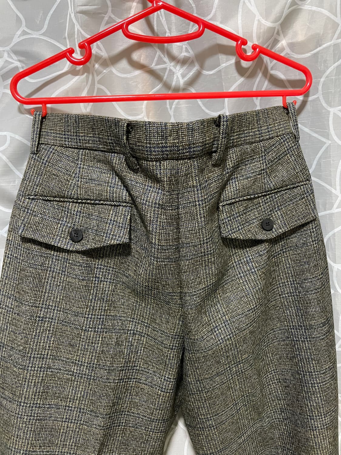 우영미 20fw 메인체크 턴업팬츠 상품이미지3