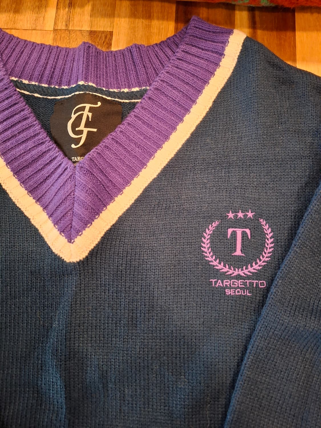 (마지막특가) 타게토 배색 니트 상품이미지2