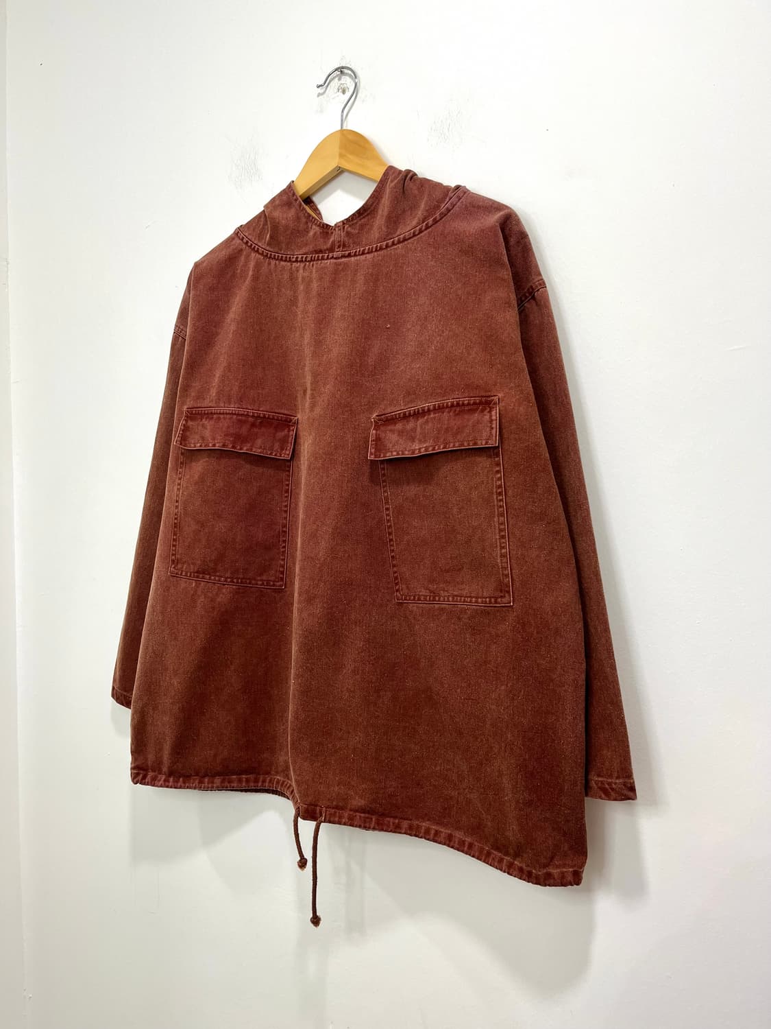 일본 빈티지 카고 피그먼트 후드 아노락 티셔츠 상품이미지2