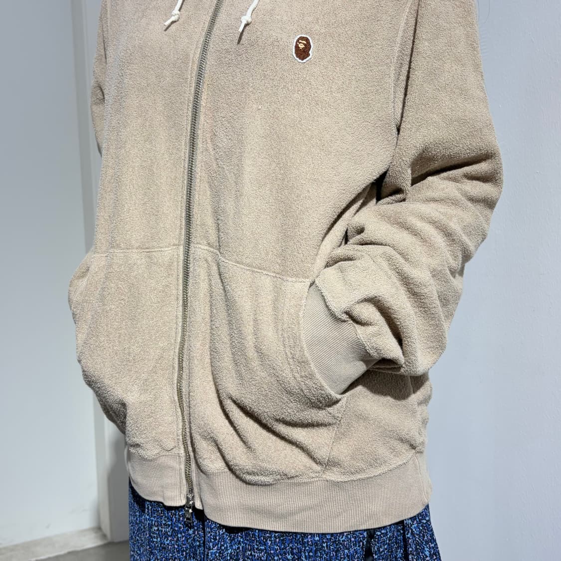 00s 베이프 원포인트 테리 후드집업 상품이미지3