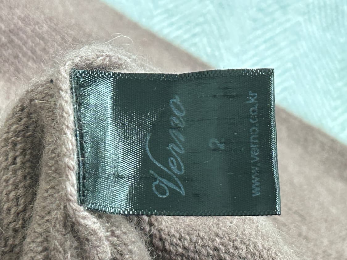 베르노 Verno 폭스 울 라운드 니트 남성 L 상품이미지6